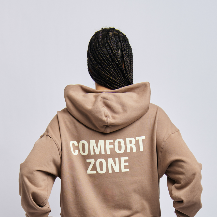 Women's Comfort Zone Cloudfleece Cropped Hoodie, Desert Clay