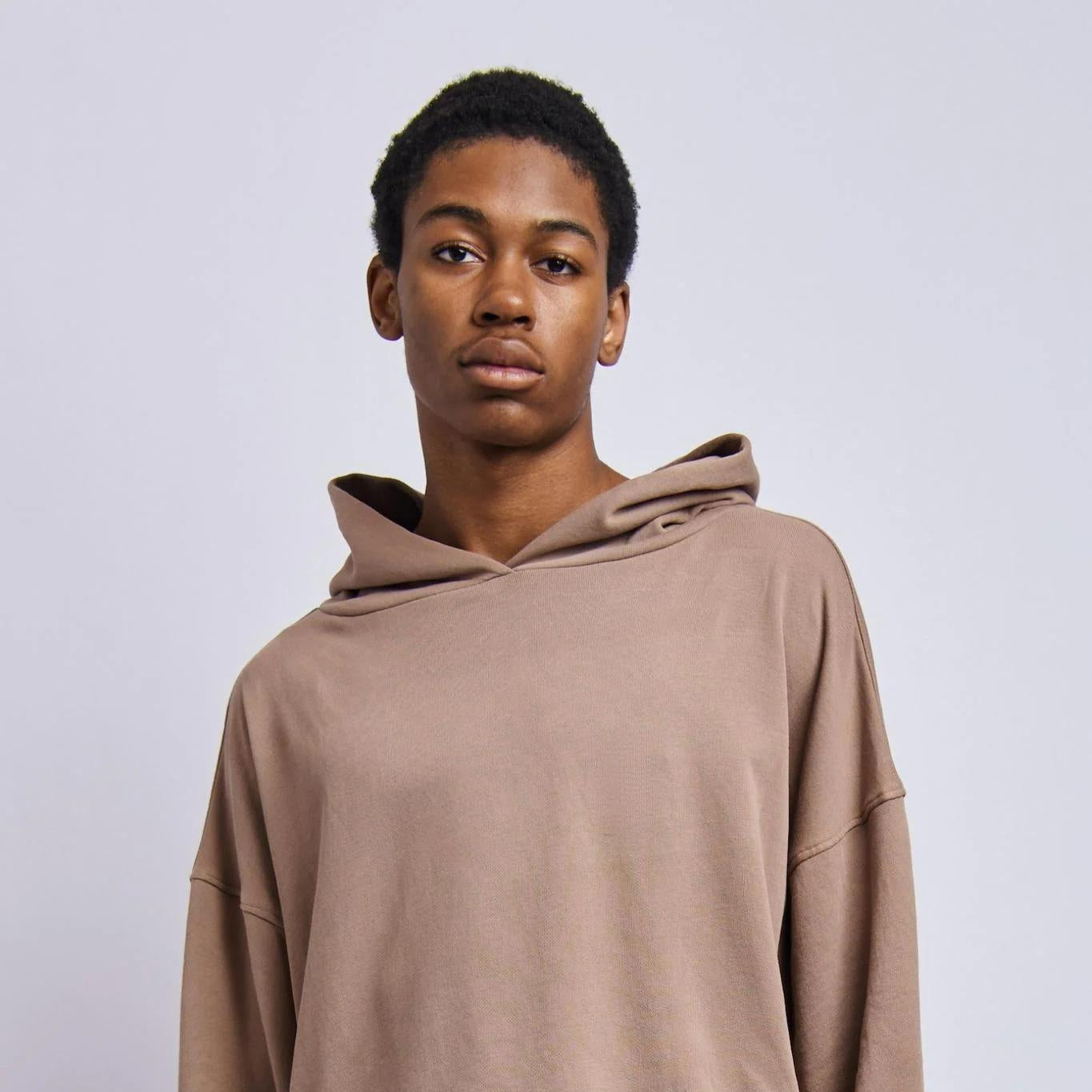Men's Lightweight Boxy Hoodie, Desert Clay