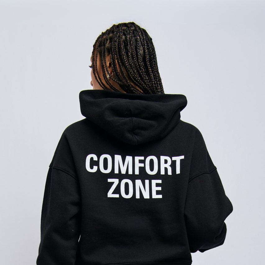Women's Comfort Zone Cloudfleece Cropped Hoodie, Super Black