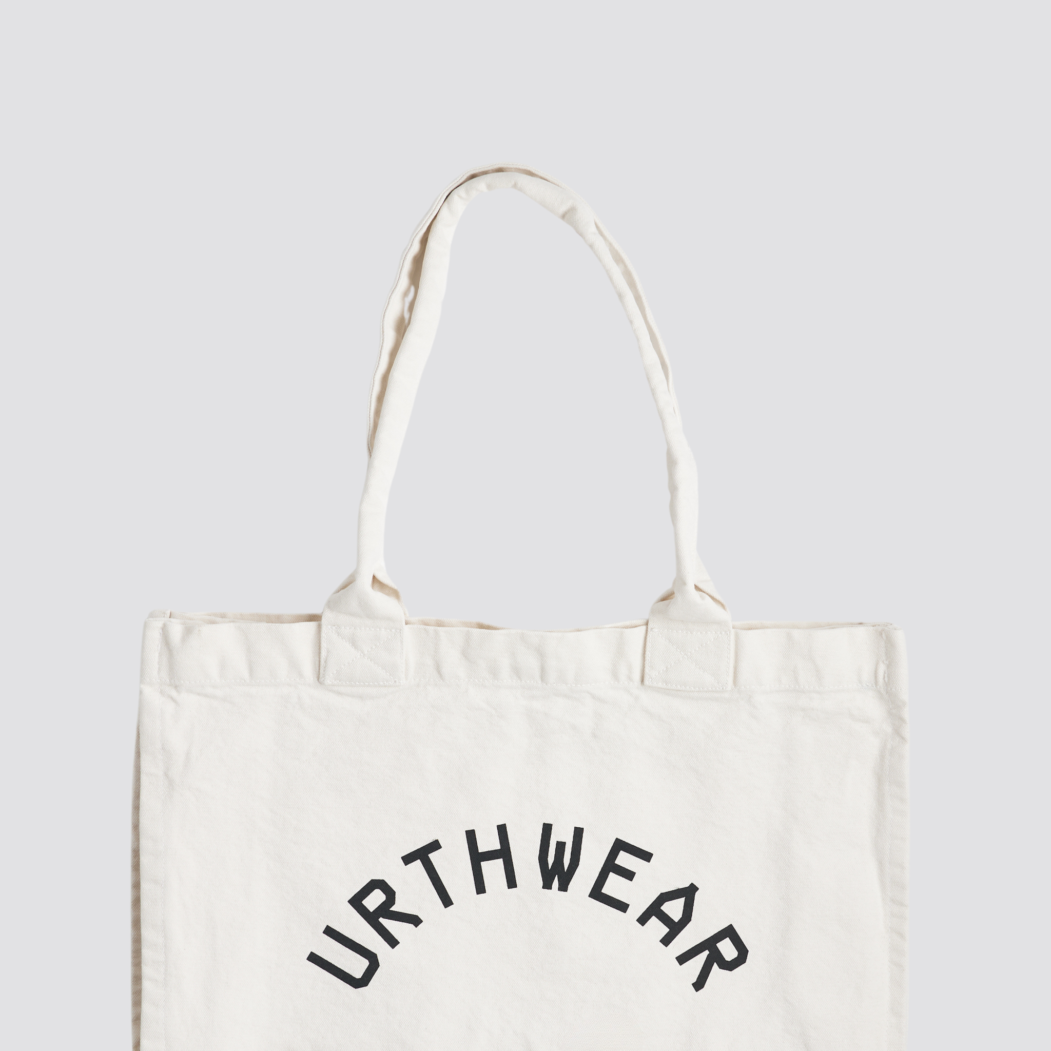 Arch Logo Heavyweight Tote Bag, Oat White