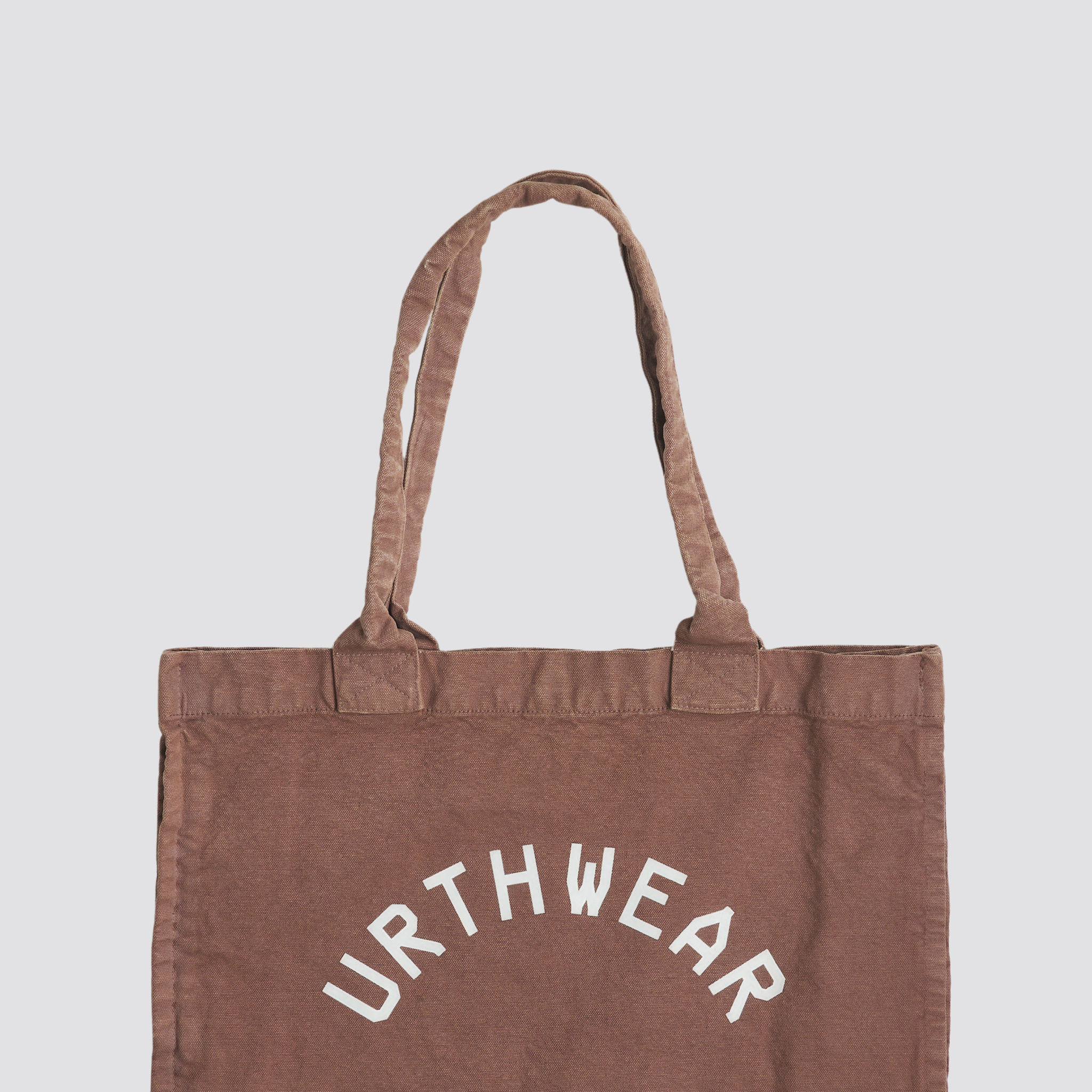 Arch Logo Heavyweight Tote Bag, Vintage Brown