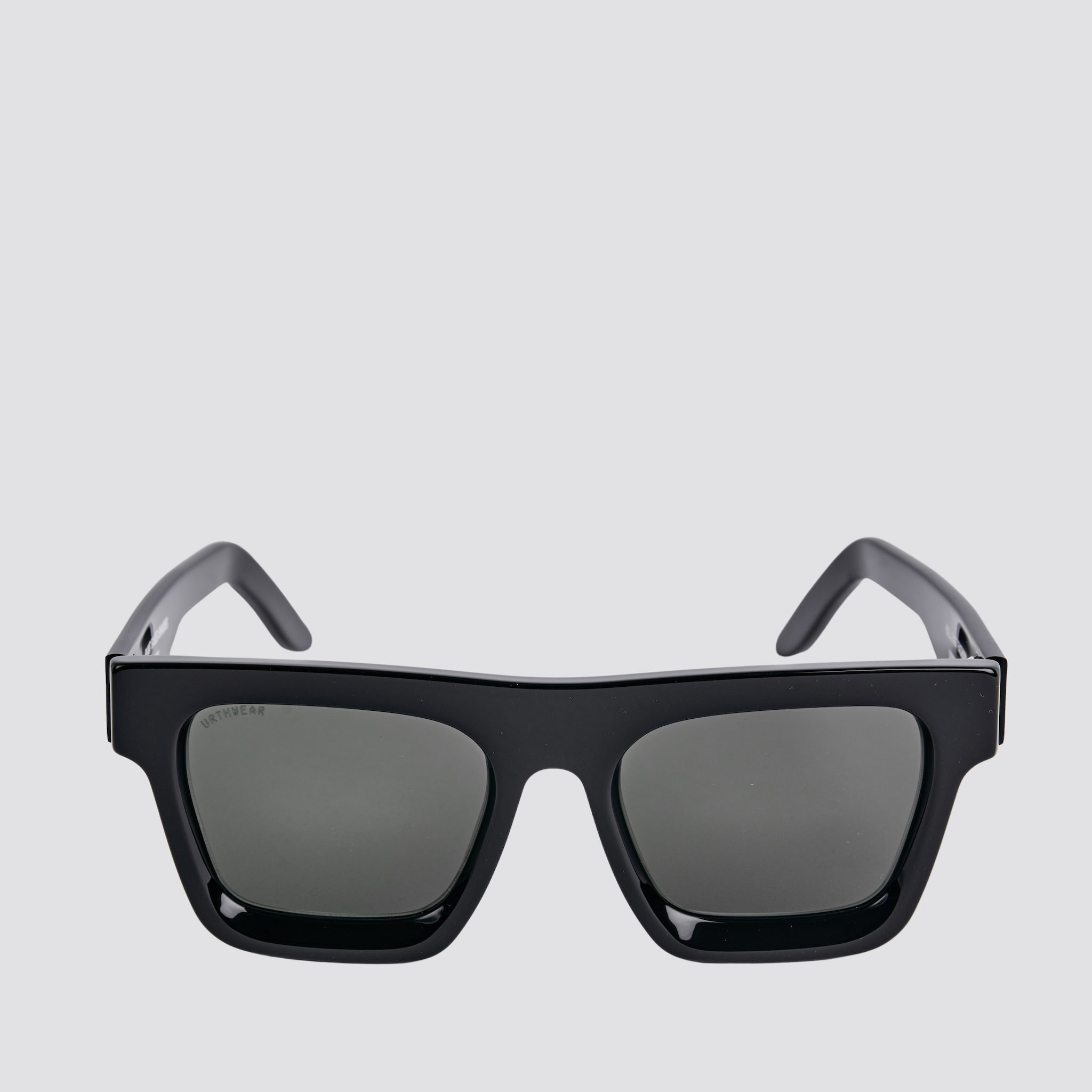 Bioplastic Squared Sunglasses, Phantom Black