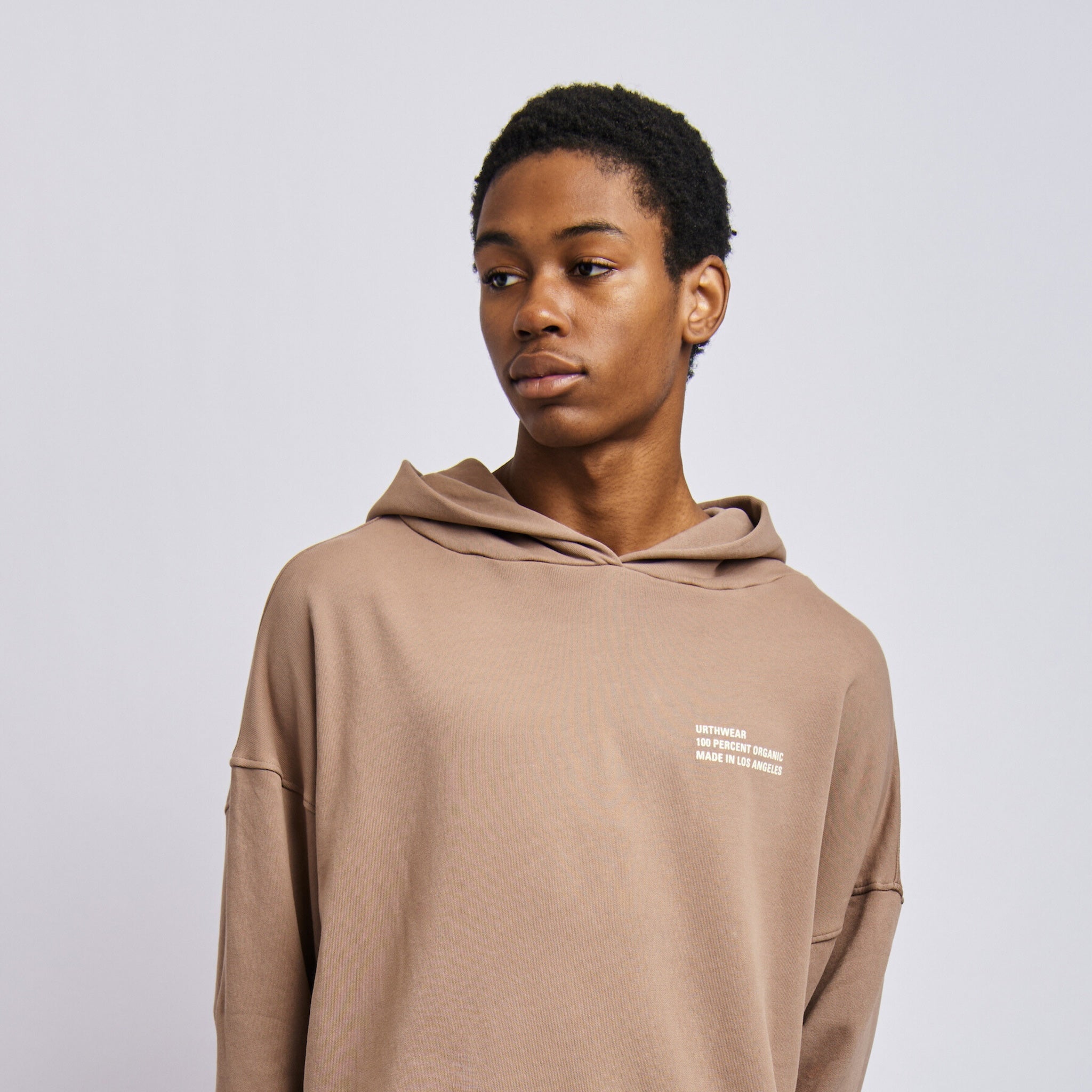 Men's Origins Cloudfleece Cropped Hoodie, Desert Clay