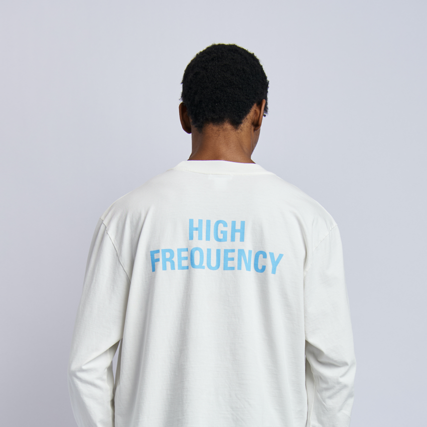 High Frequency Midweight Relaxed Long Sleeve, Lunar White