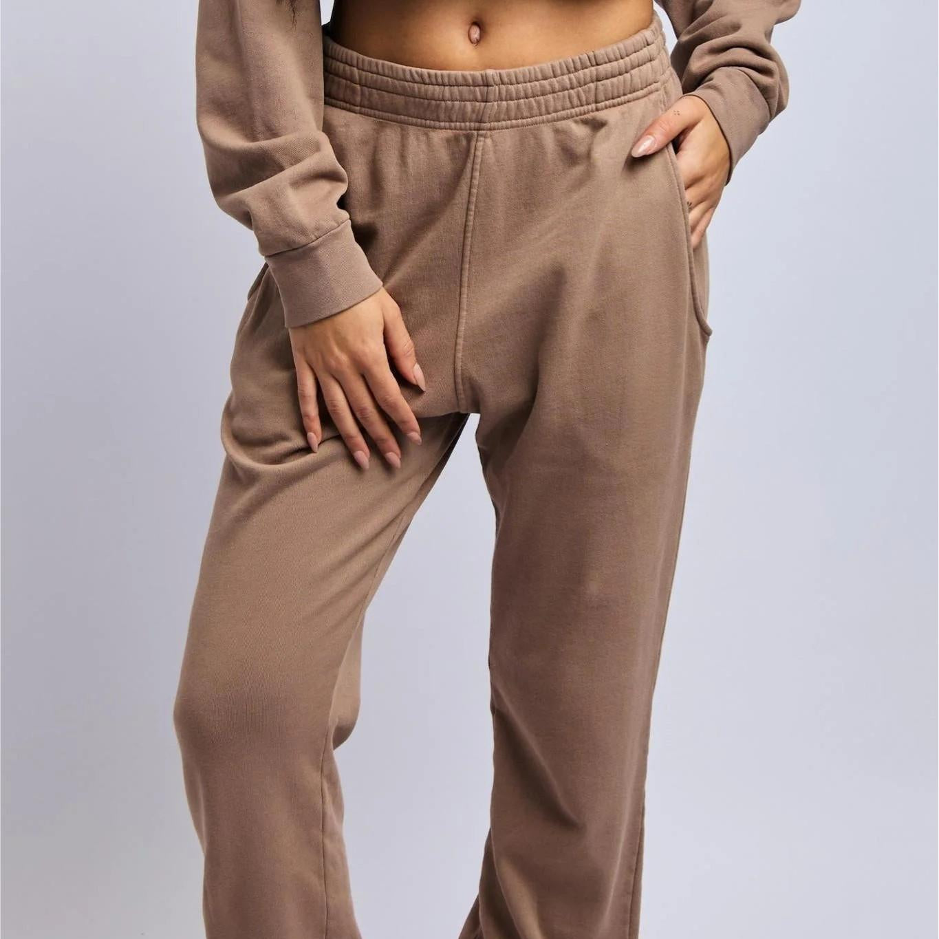 Women's Lightweight Relaxed Sweatpants, Desert Clay