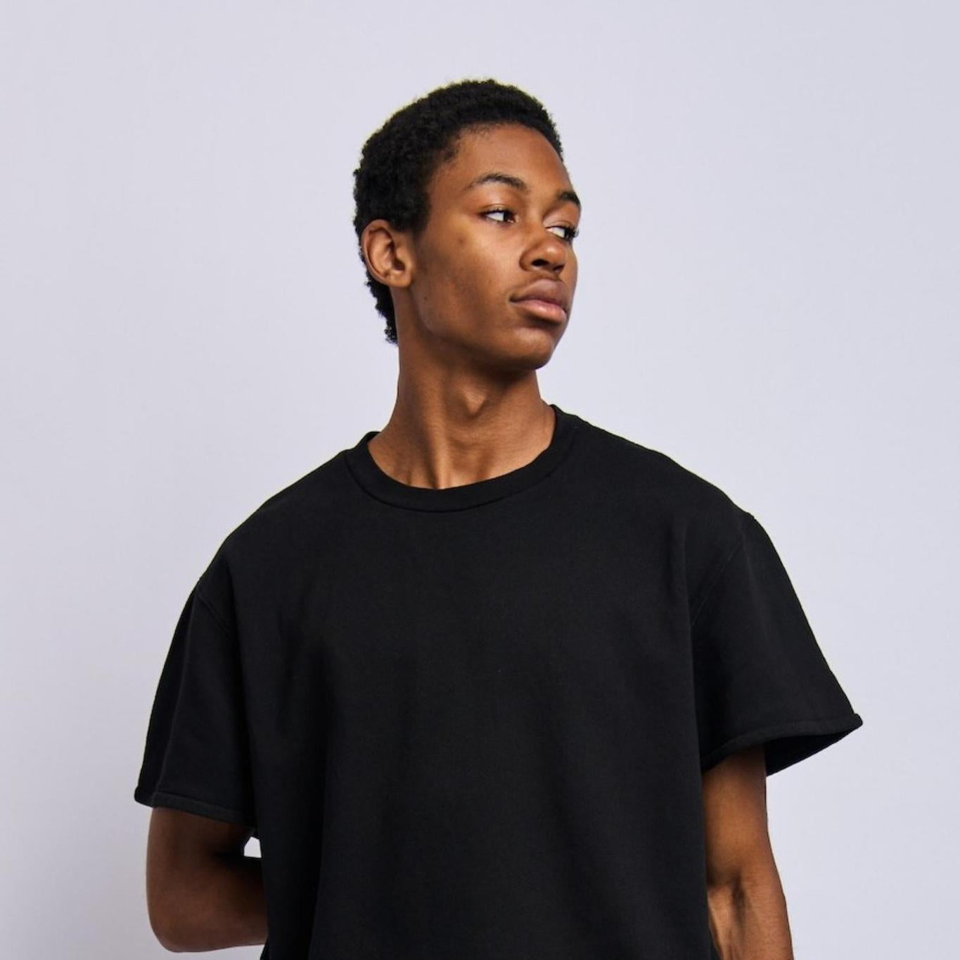 Cloudfleece Oversized Tee, Super Black