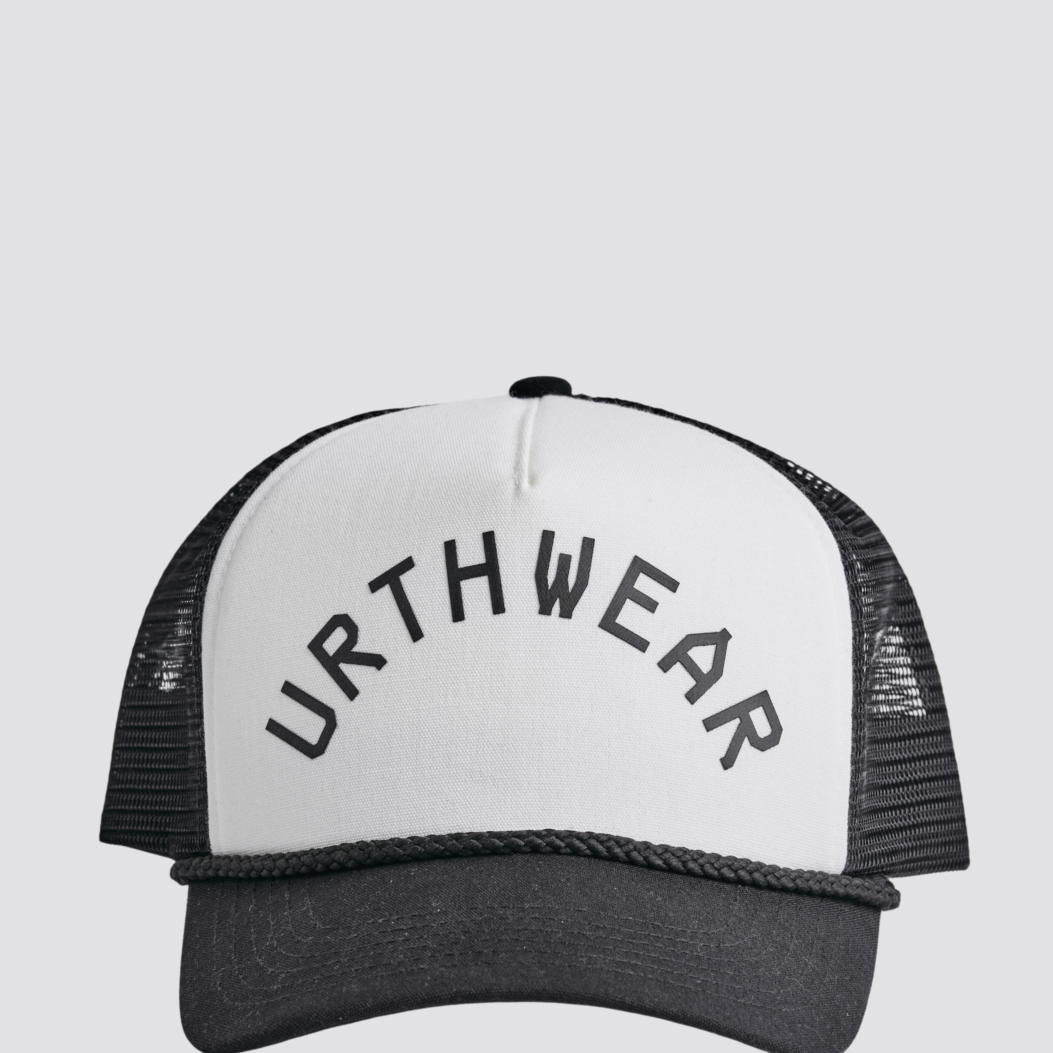 Roped Trucker Cap, Street Black/White