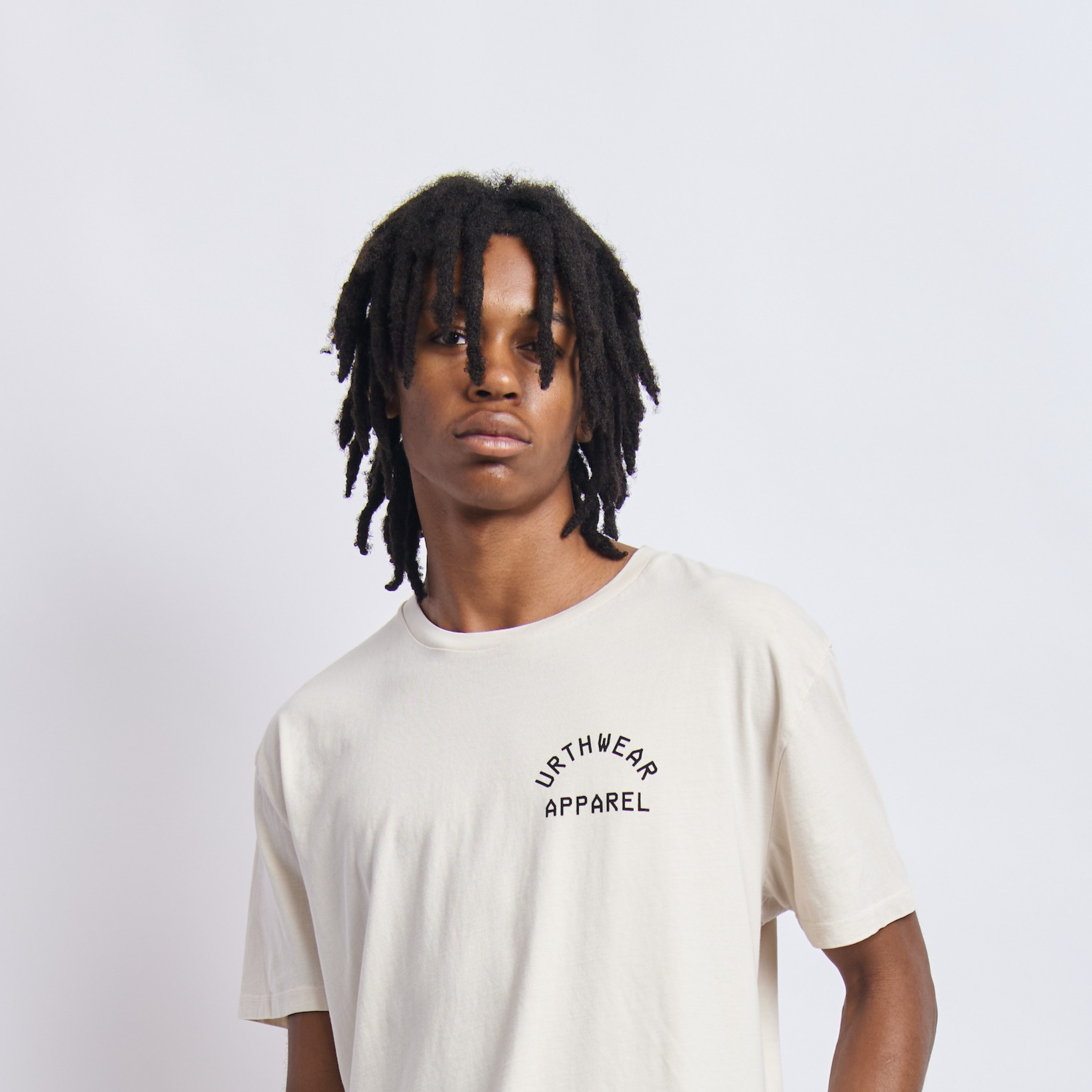 Logo Midweight Relaxed Tee, Cosmic Sand