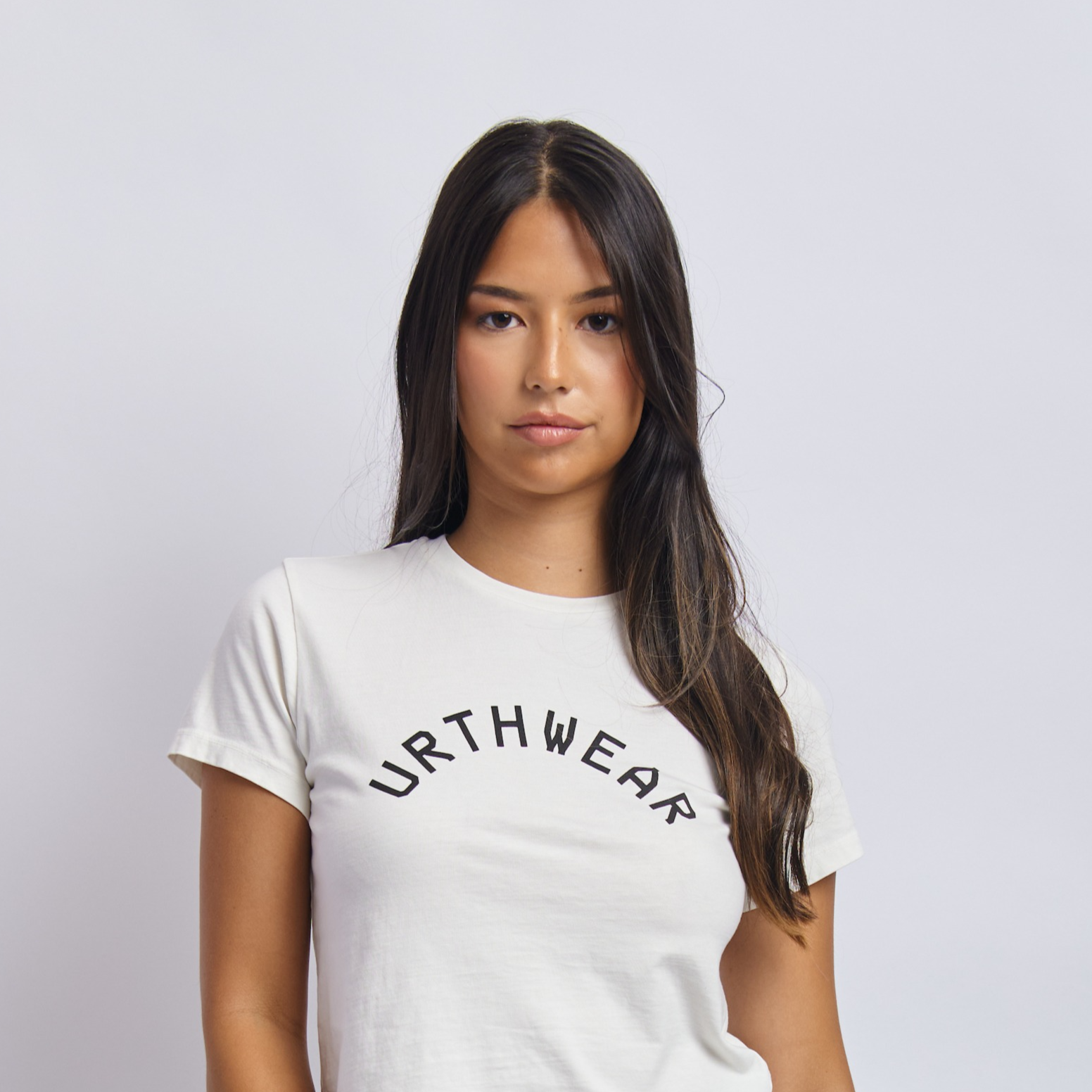 Arch Logo Midweight Crew Tee, Lunar White