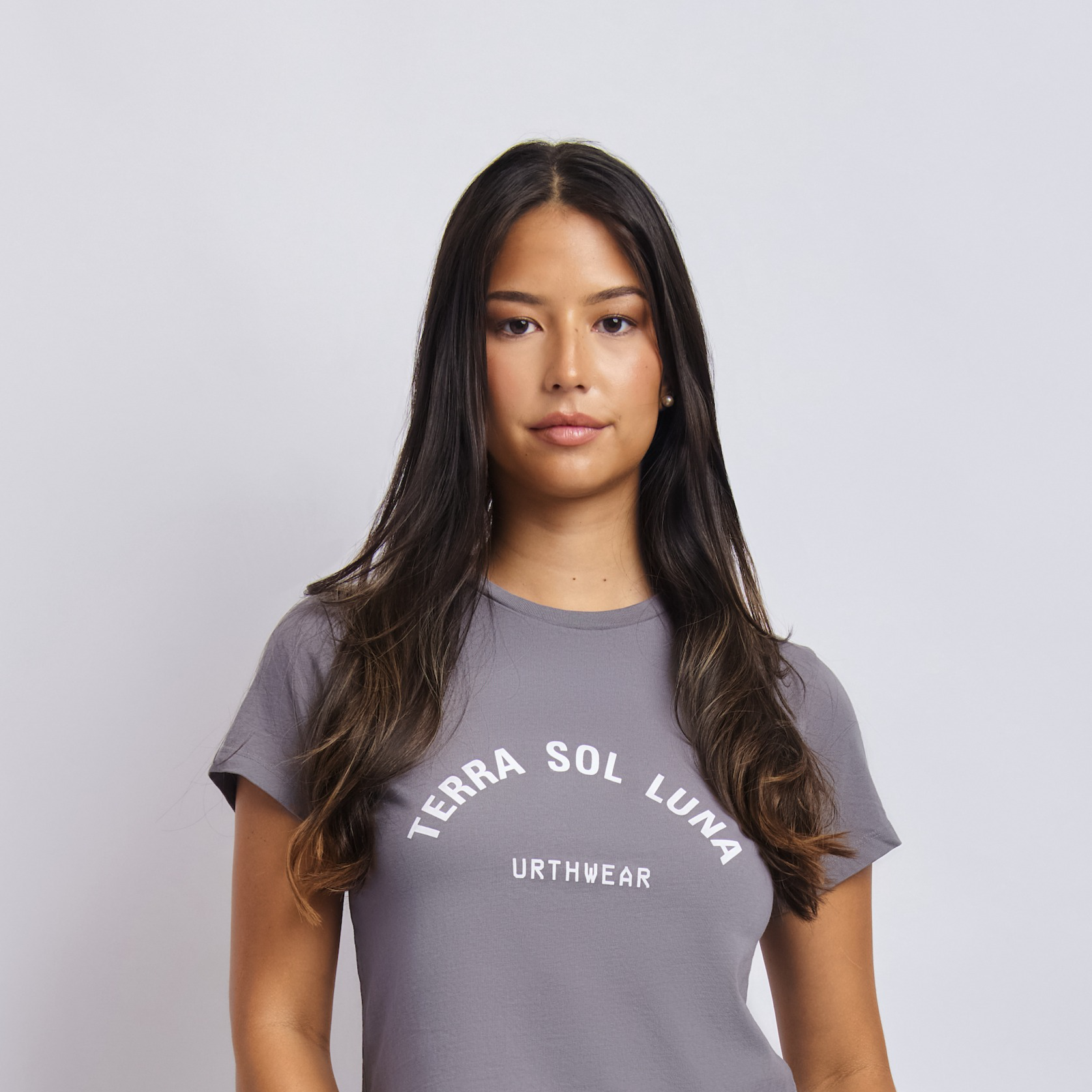 Terra Sol Luna Midweight Crew Tee, Gravel Grey