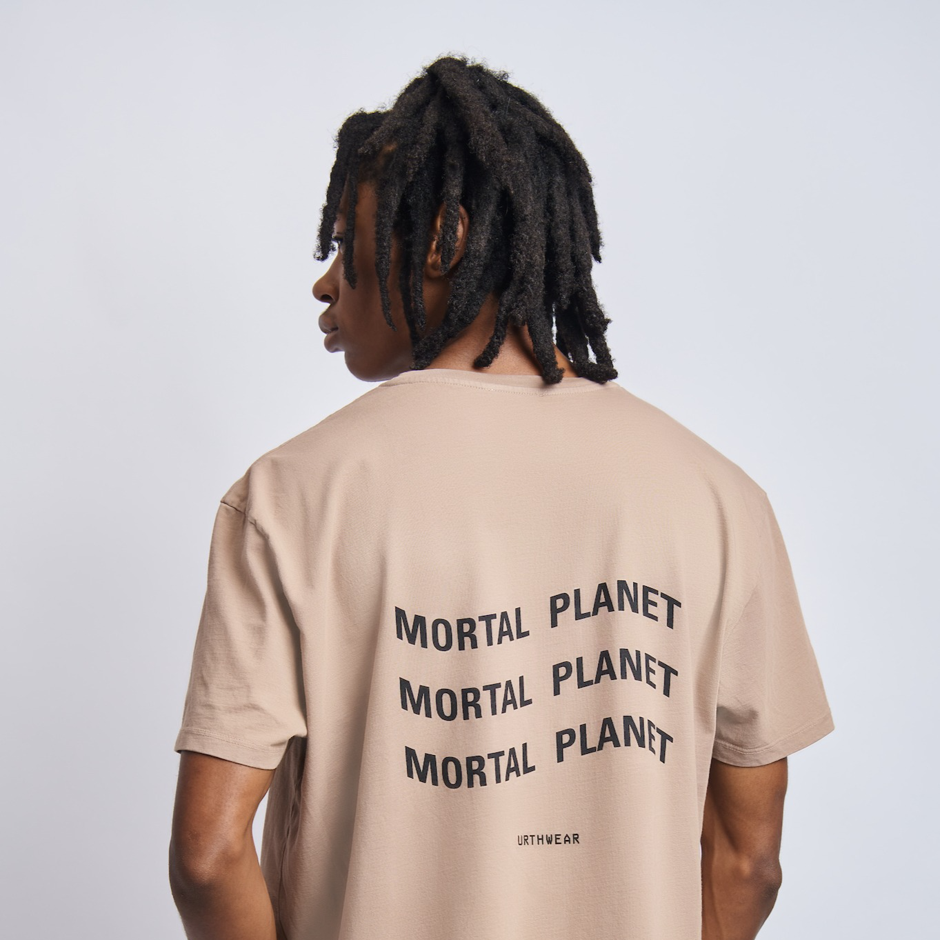 Mortal Planet Midweight Relaxed Tee, Desert Clay
