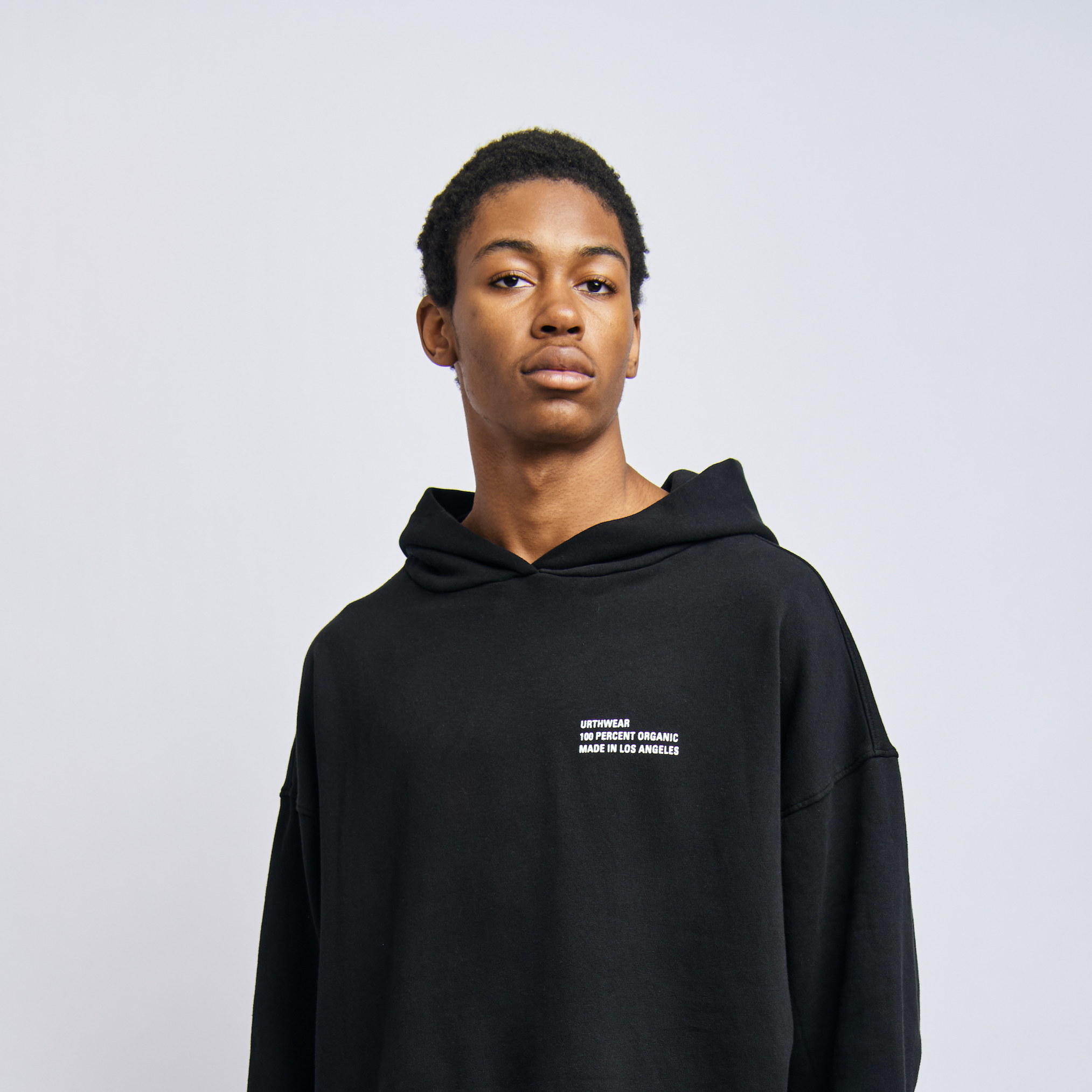 Men's Origins Cloudfleece Cropped Hoodie, Super Black