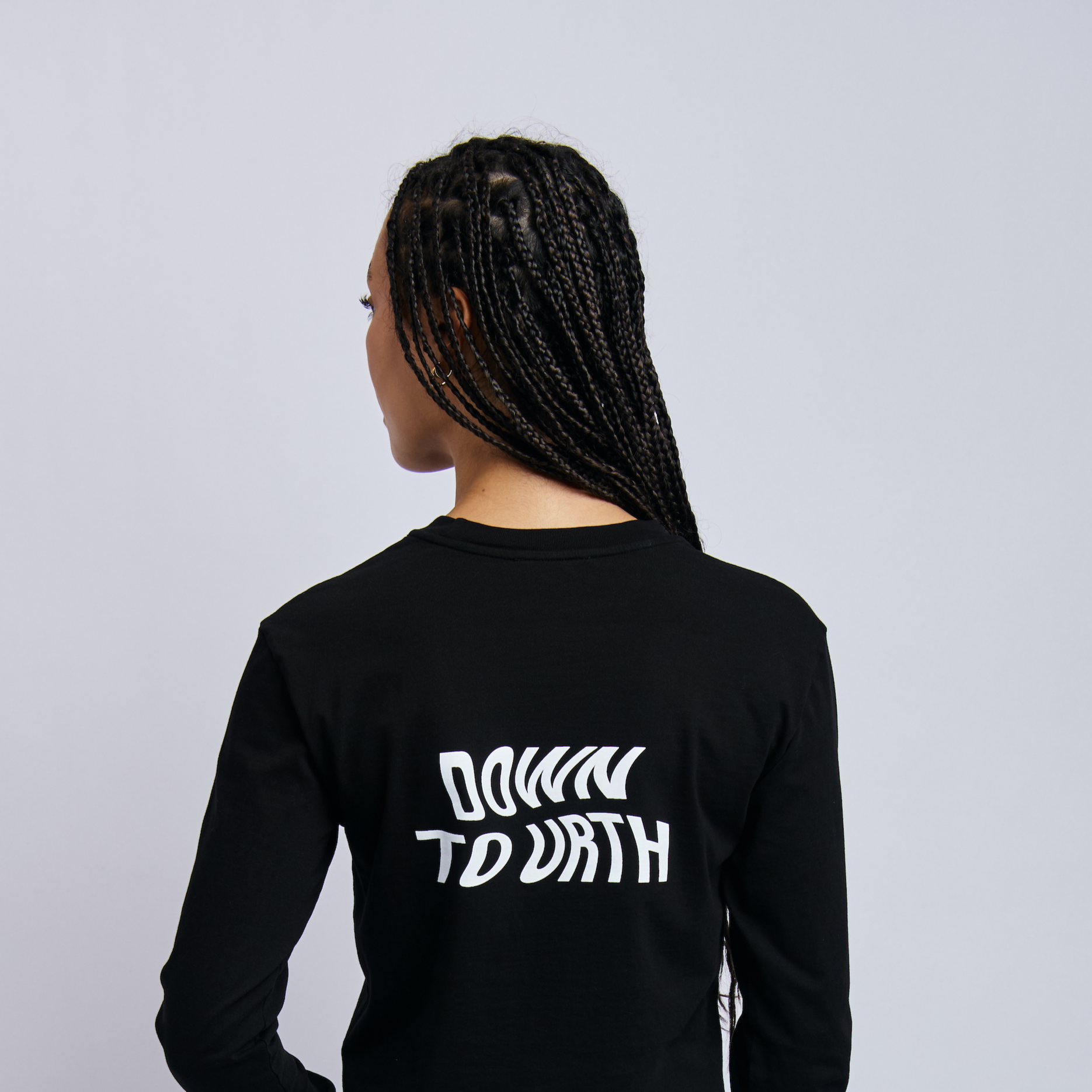Down To Urth Midweight Standard Long Sleeve, Super Black