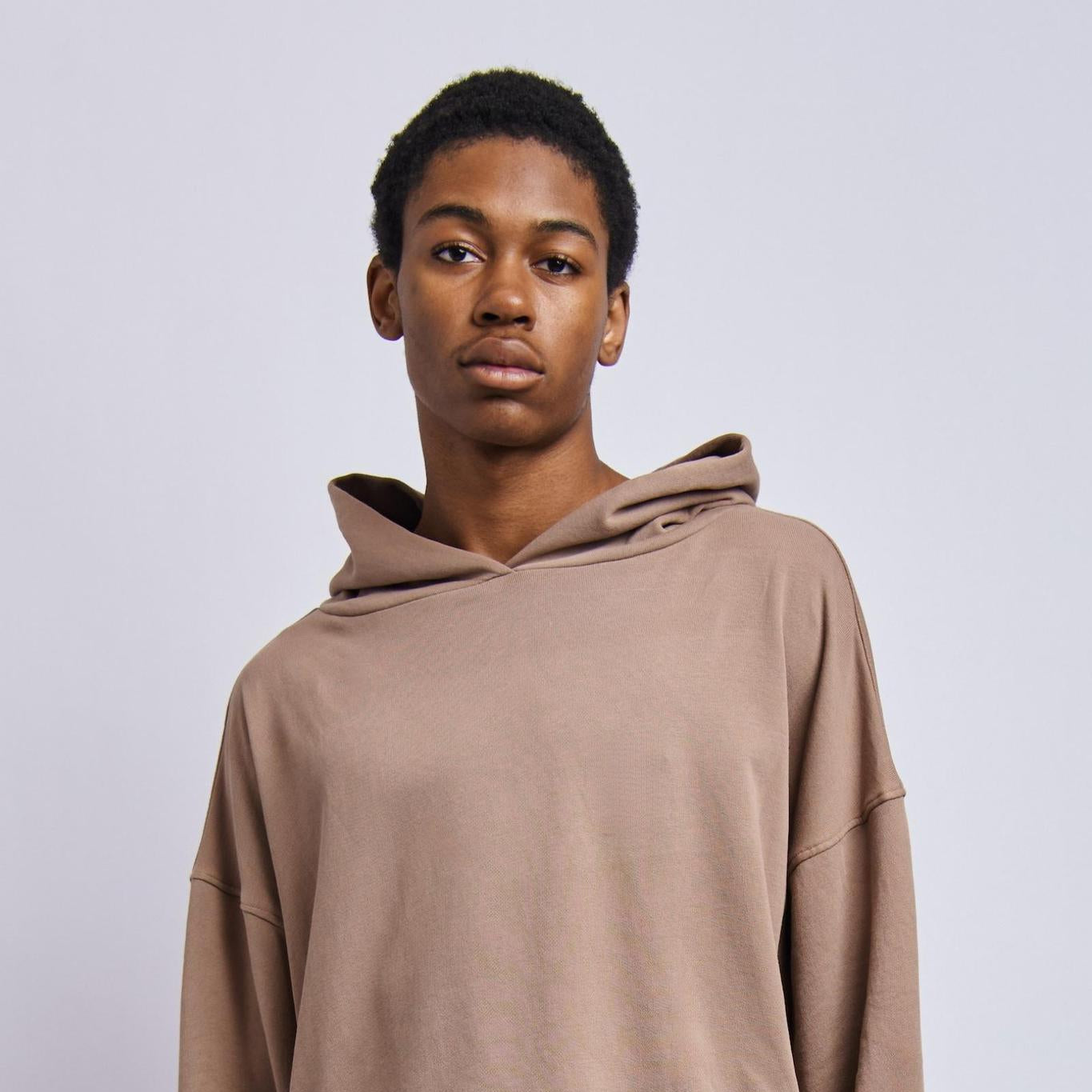 Men's Cloudfleece Cropped Hoodie, Desert Clay
