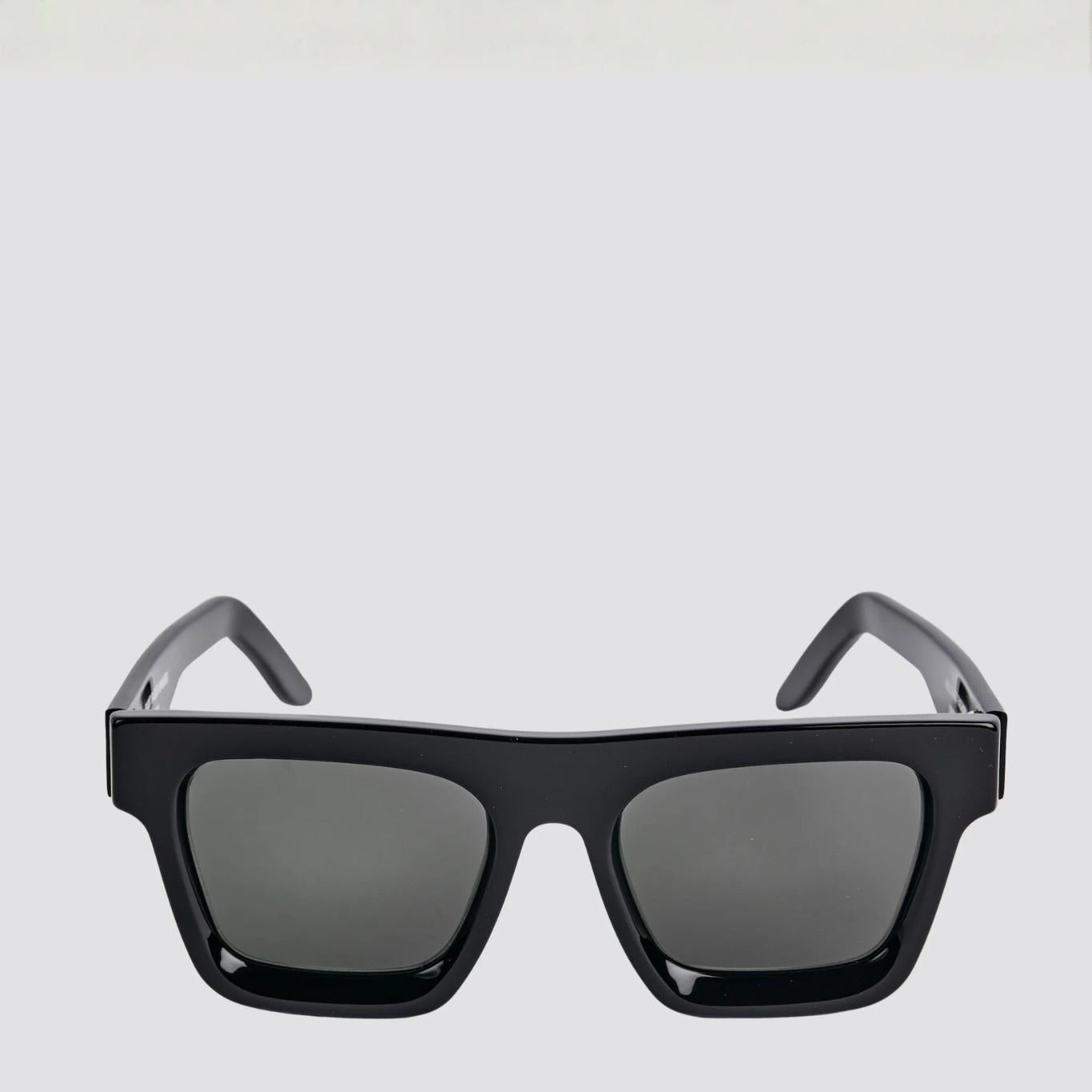 Bioplastic Squared Sunglasses, Phantom Black