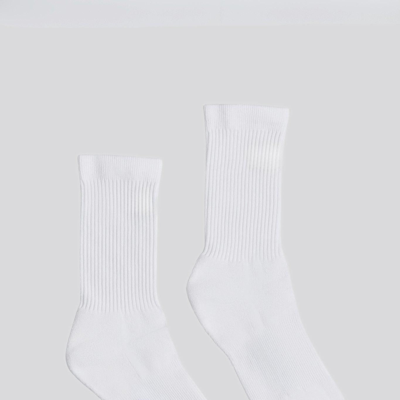 Softknit Crew Socks, White