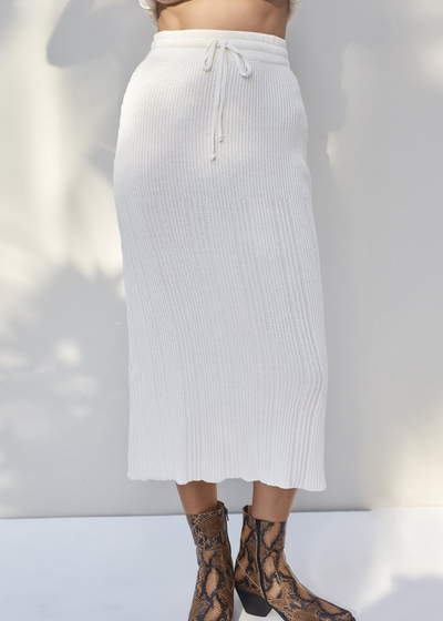 Vada Skirt, White by Rue Stiic - Sustainable