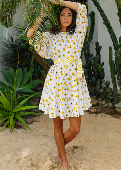 Day Dress, Yellow Daisy by Em & Shi - Sustainable