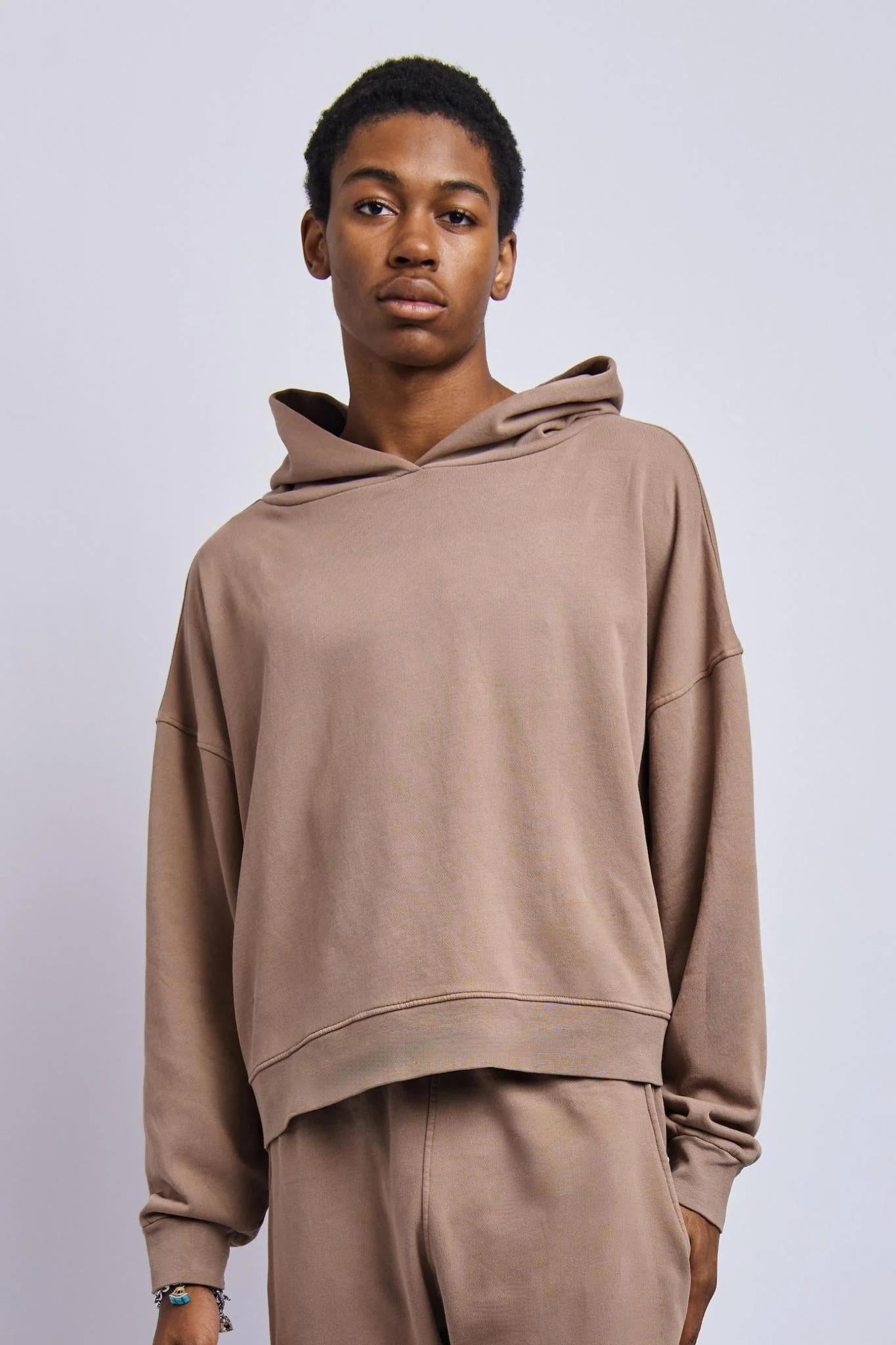 Men's Lightweight Boxy Hoodie, Desert Clay