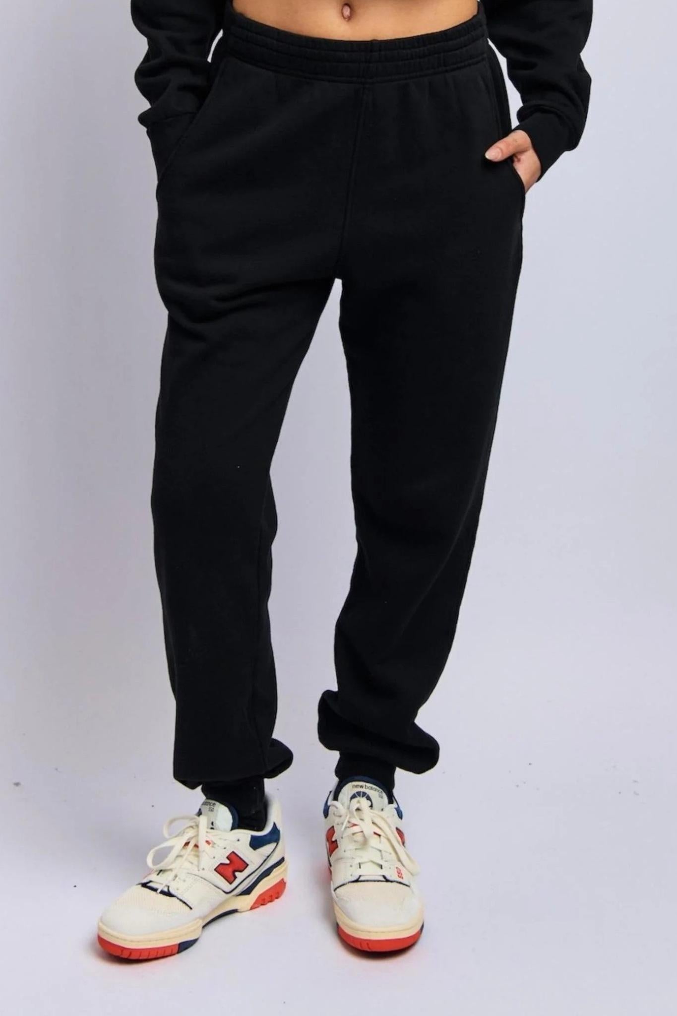 The Relaxed Sweatpants - Super Black