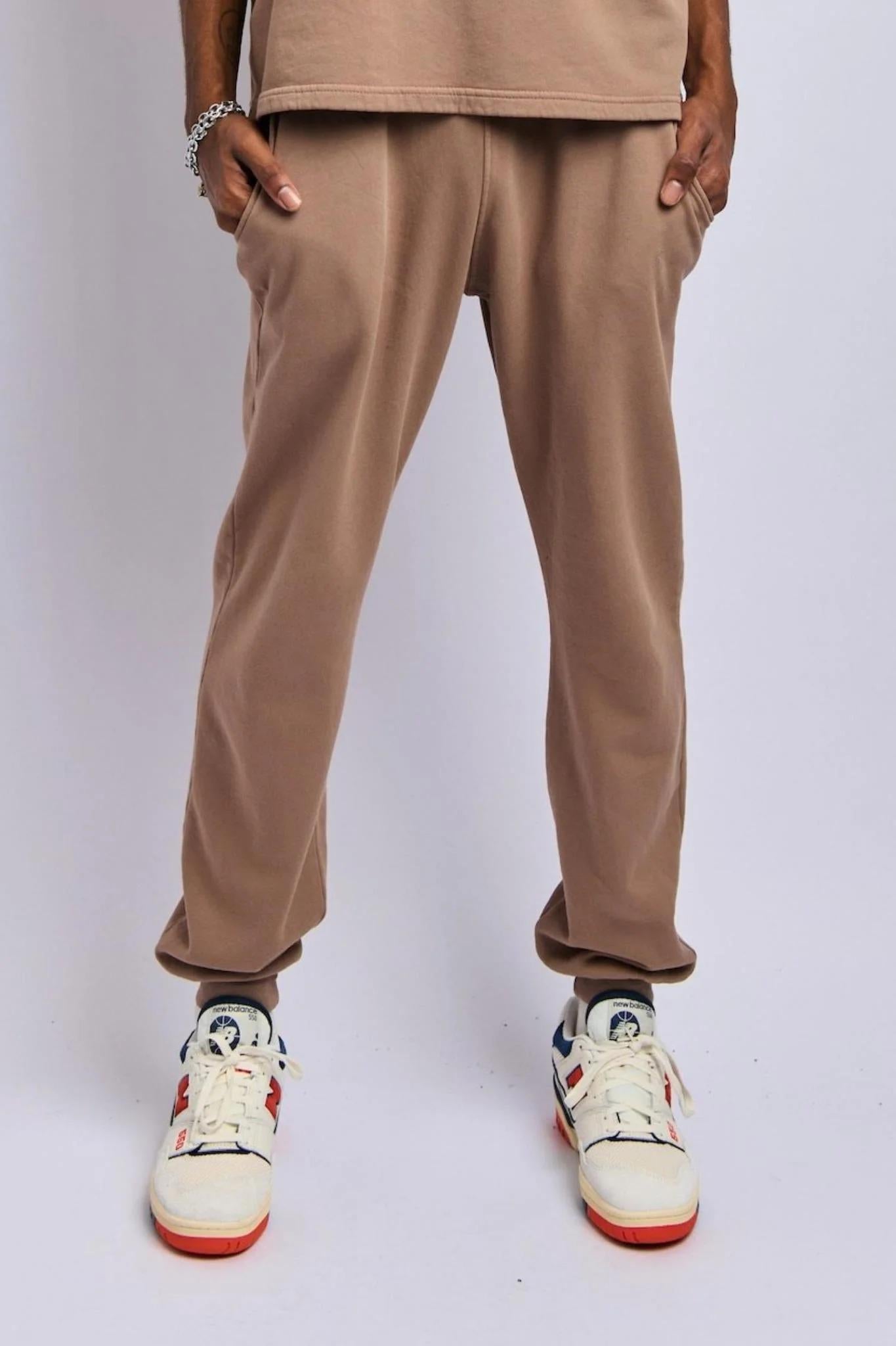 Men's Lightweight Relaxed Sweatpants, Desert Clay
