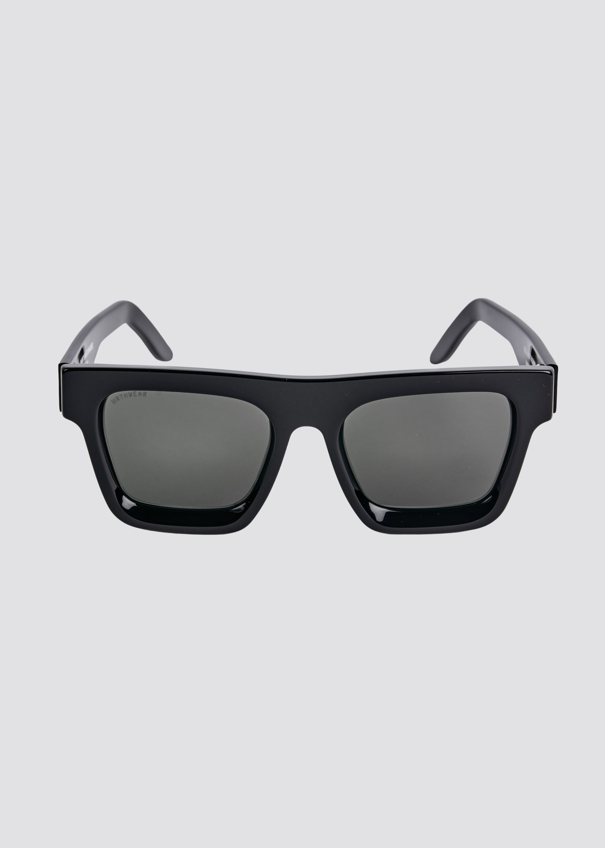 Bioplastic Squared Sunglasses, Phantom Black
