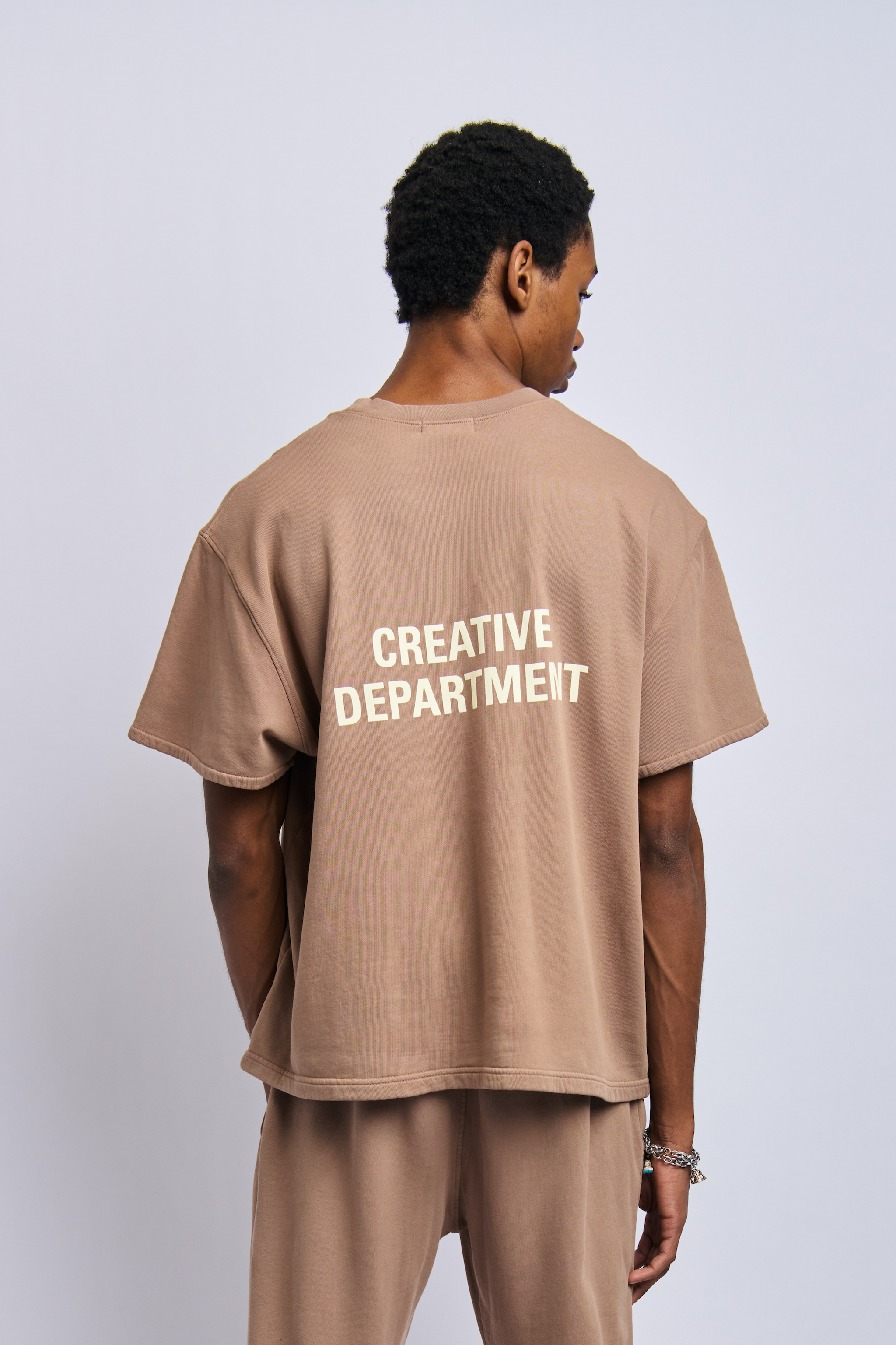 Creative Department Cloudfleece Oversized Tee, Desert Clay