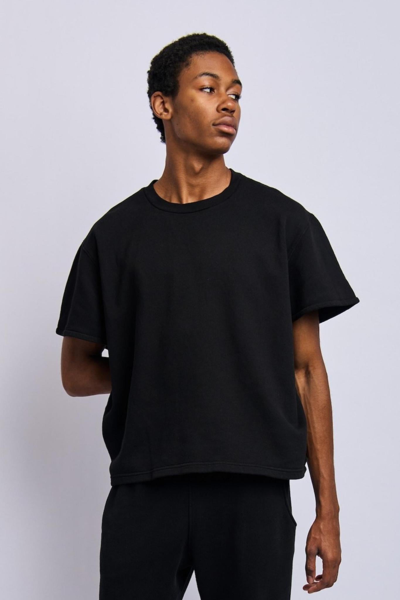 Cloudfleece Oversized Tee, Super Black