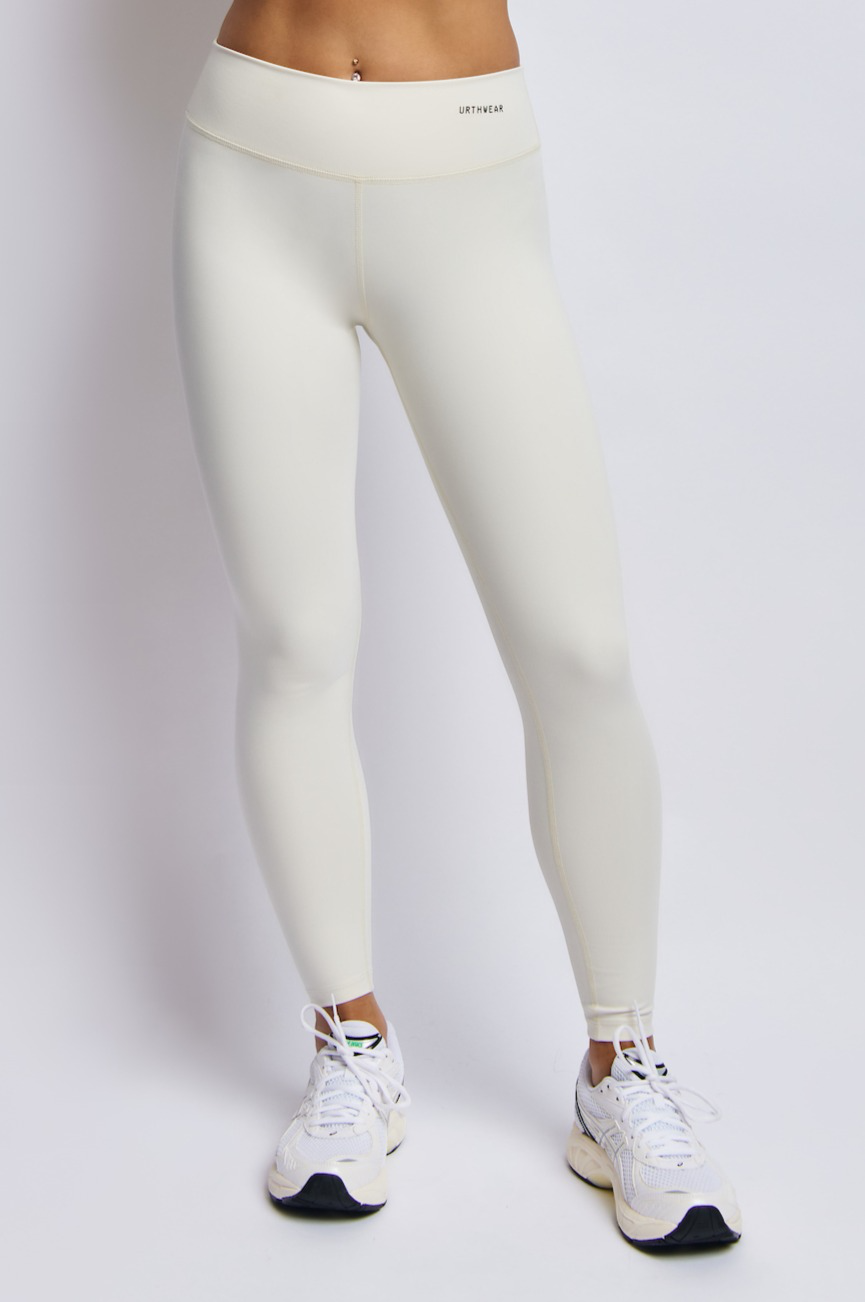 Ecomoss Medium Compression Legging, Alabaster White