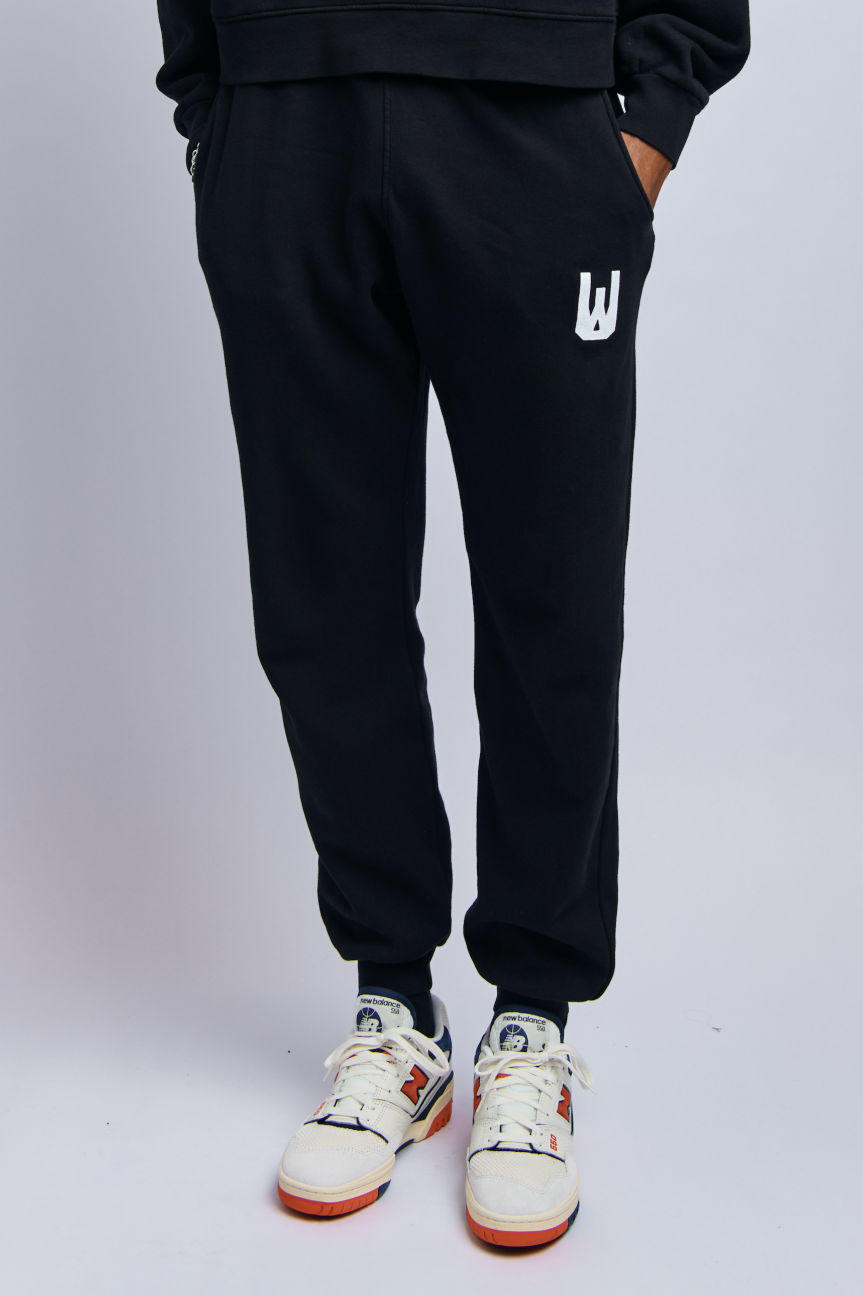 Men's Organic Icon Print Sweatpants, Super Black