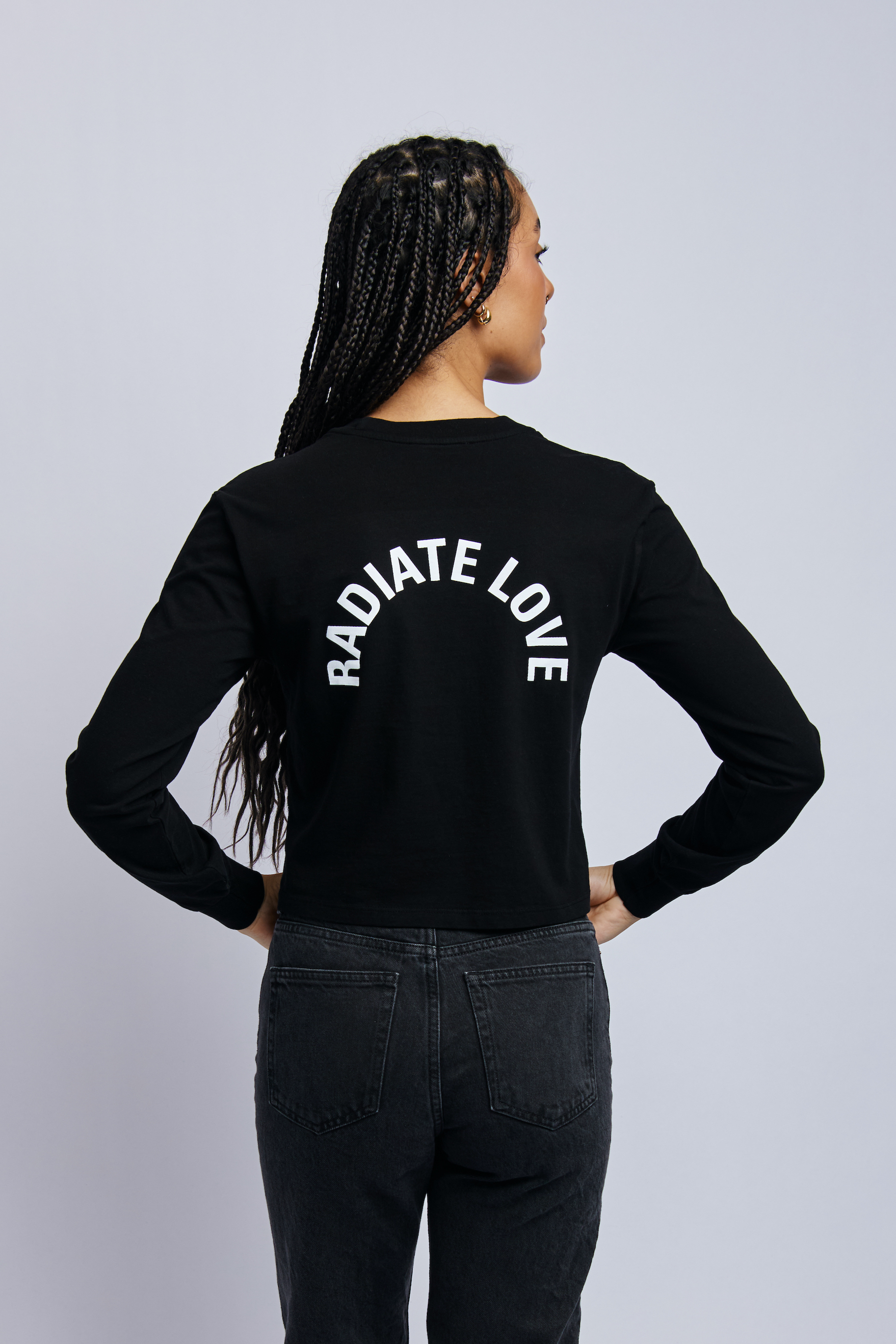 Radiate Love Midweight Standard Long Sleeve, Super Black
