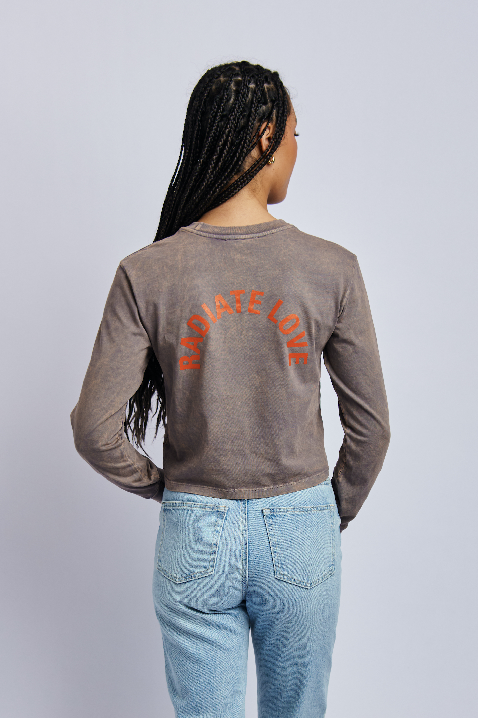 Radiate Love Midweight Standard Long Sleeve, Camo Grey