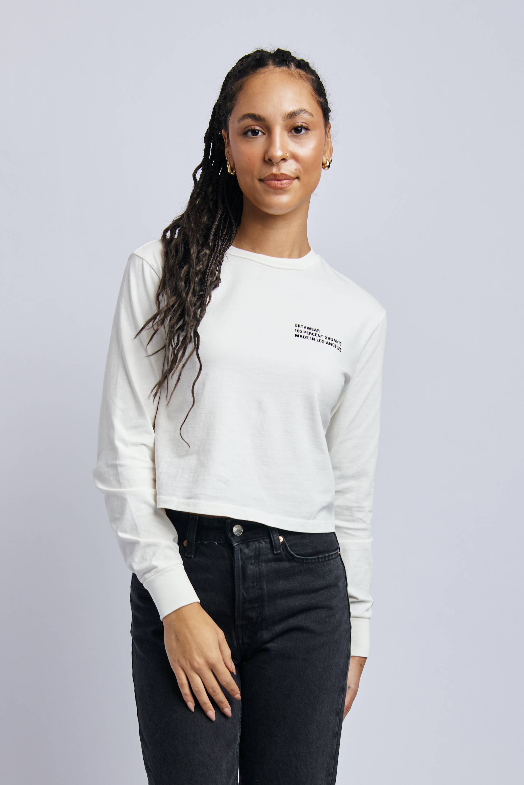 Women's Organic Origins Long Sleeve, Lunar White