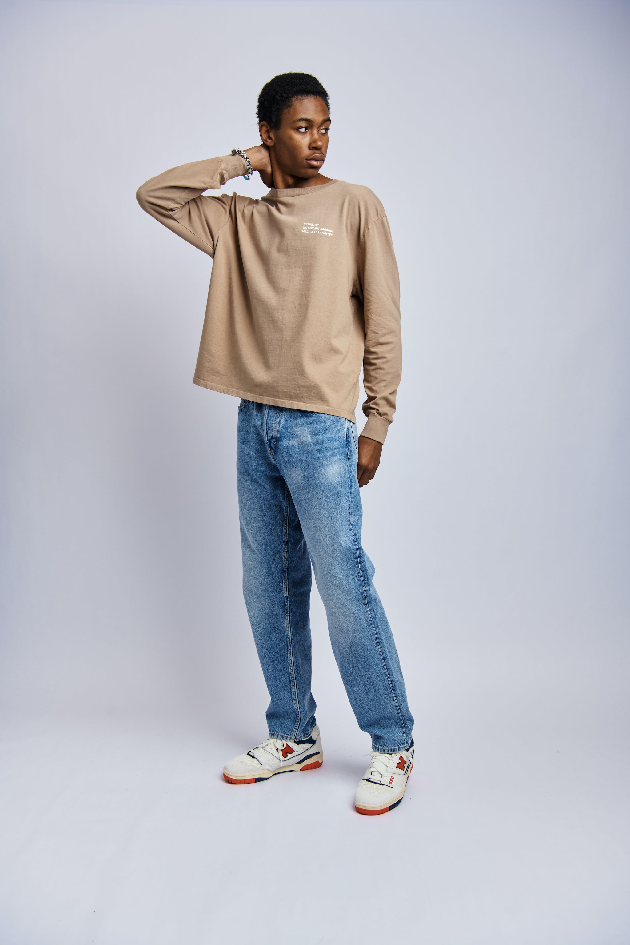 Men's Long Sleeve Tee – GOTS Certified Organic Cotton, Relaxed Fit