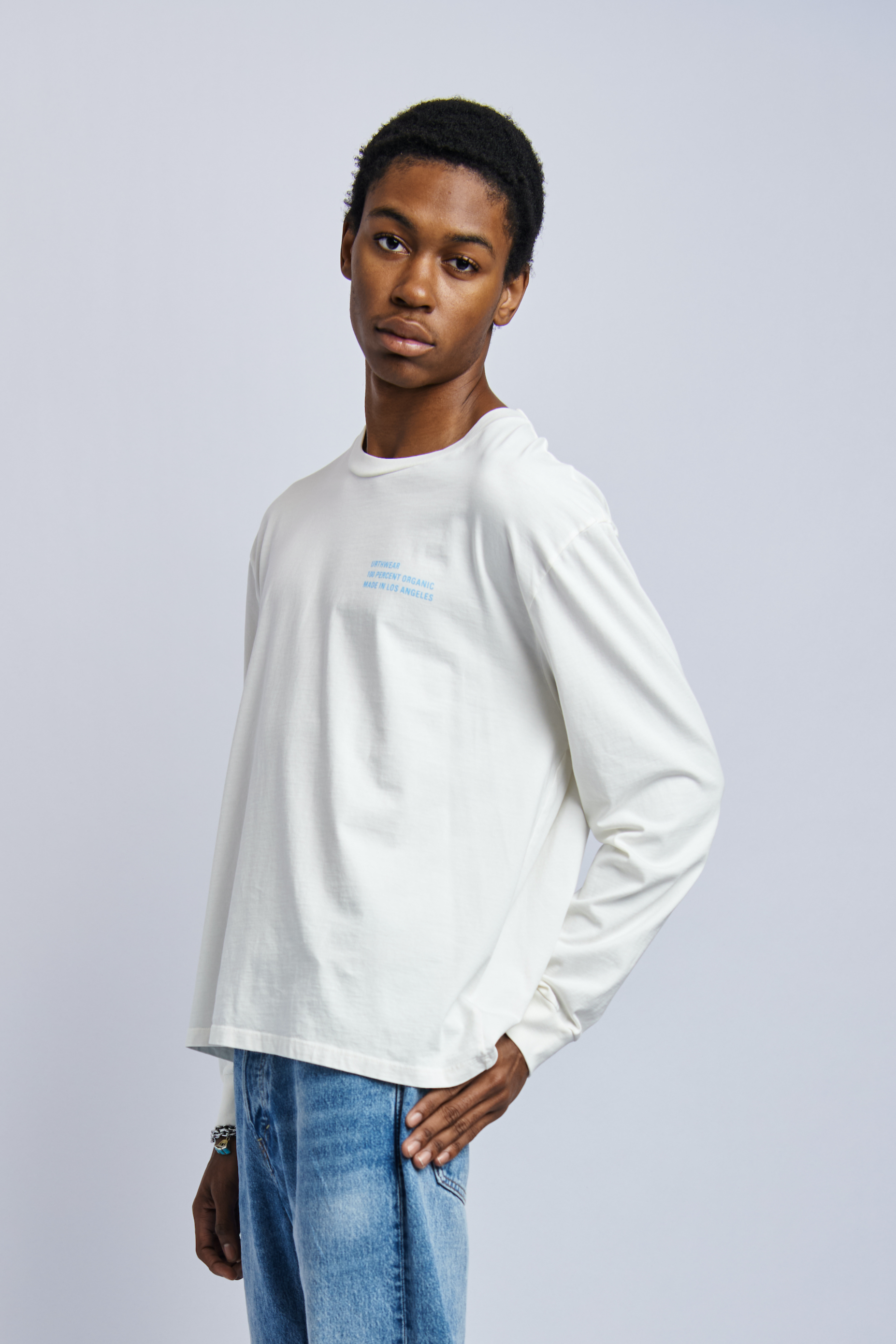 Tシャツ・カットソー THE COLDEST MOMENT TCM sat long sleeve whiteivory Men's Long Sleeve Tee – GOTS Certified Organic Cotton