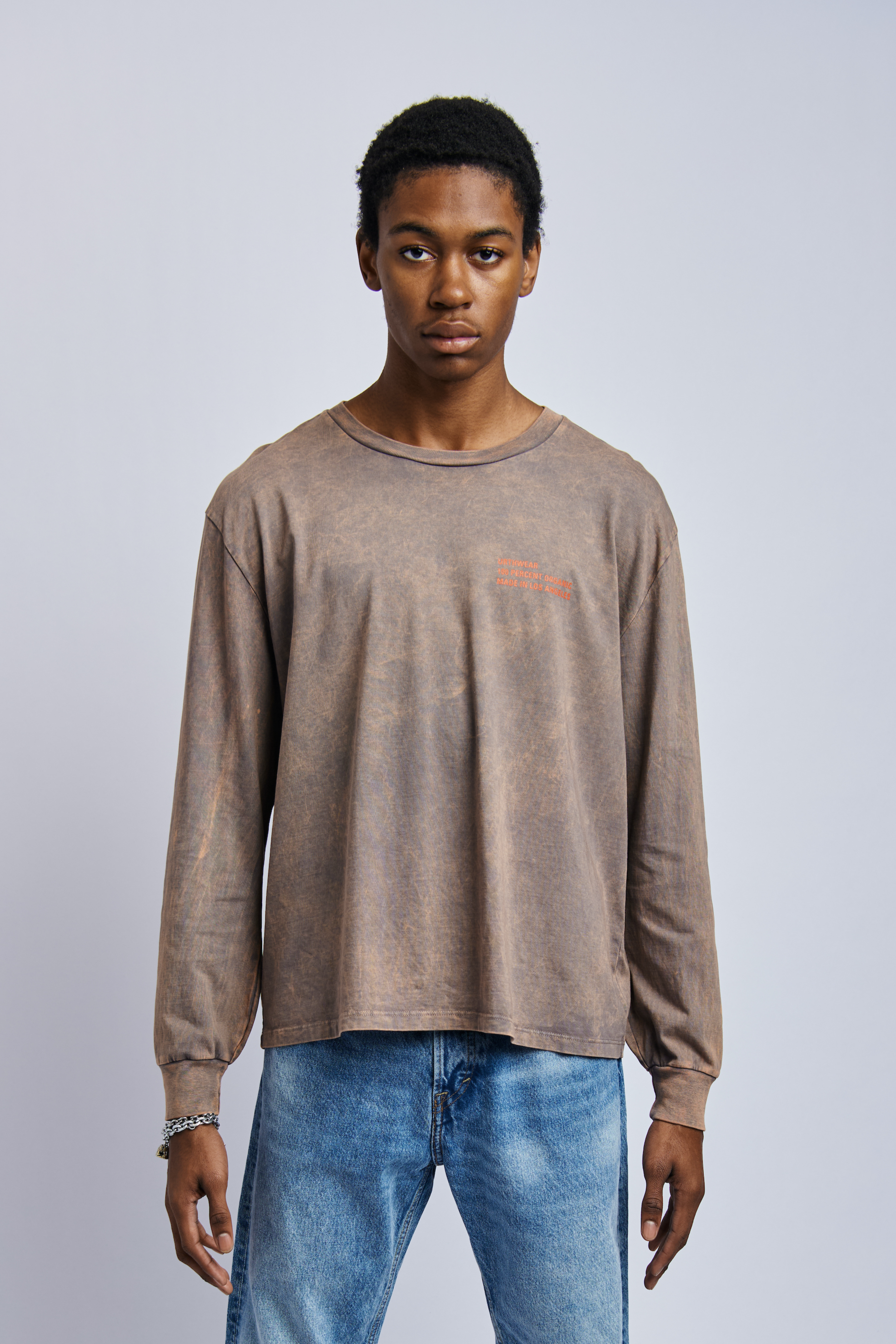 Men's Organic Origins Long Sleeve, Camo Grey