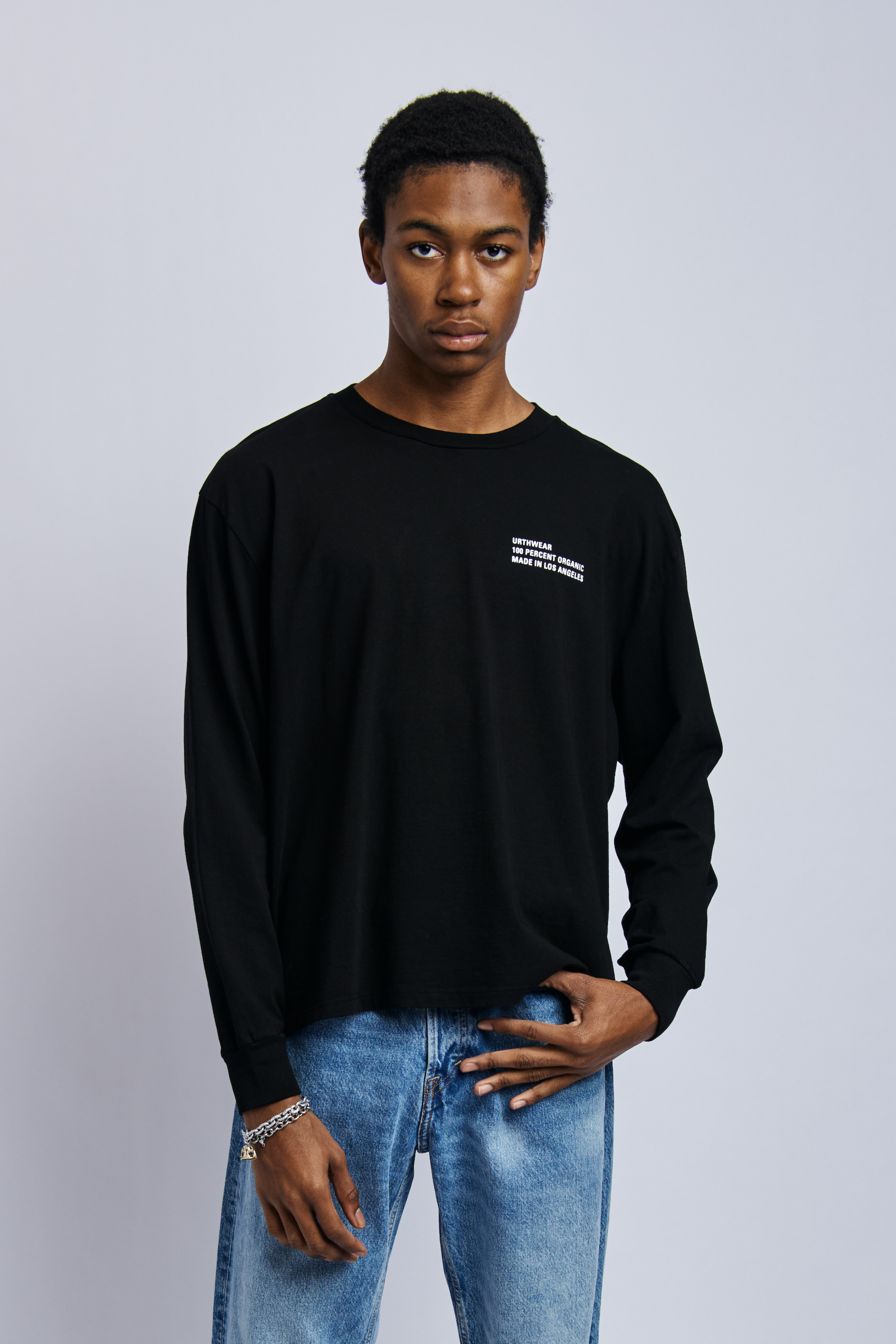 Origins Midweight Relaxed Long Sleeve, Super Black