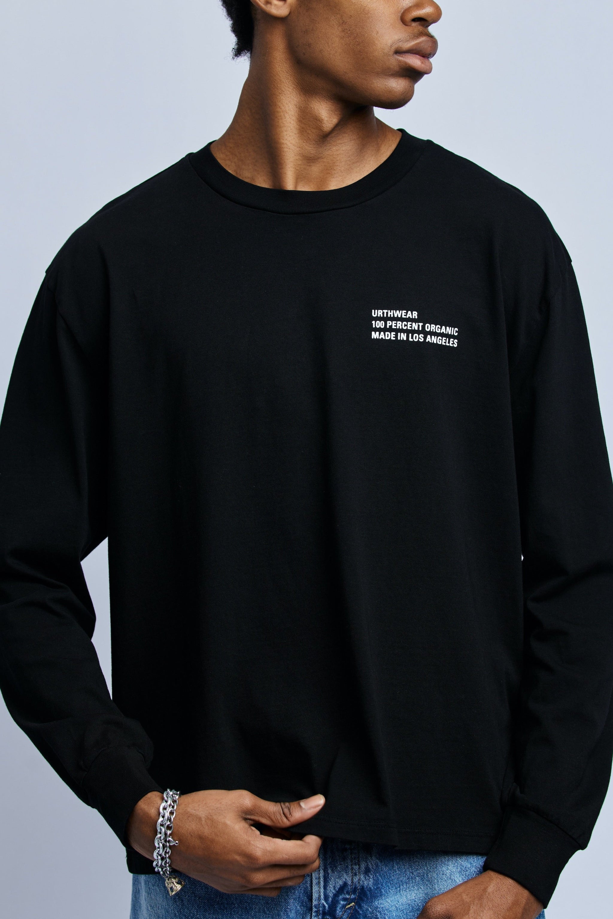 Men's Long Sleeve Tee – GOTS Certified Organic Cotton, Relaxed Fit