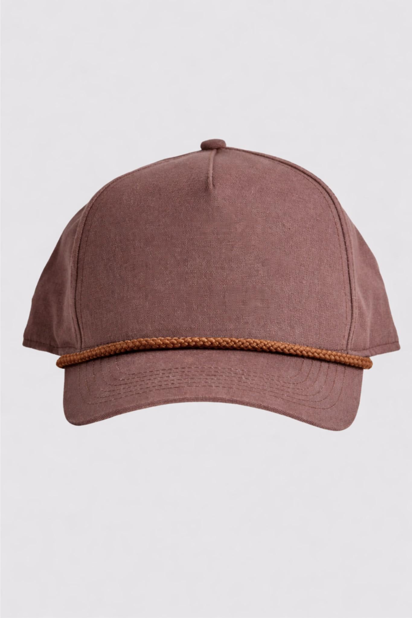 Roped Aviator Cap, Tobacco Brown