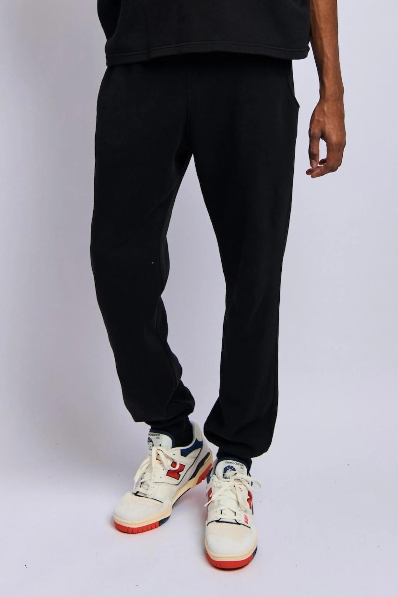 Men's Lightweight Relaxed Sweatpants, Super Black
