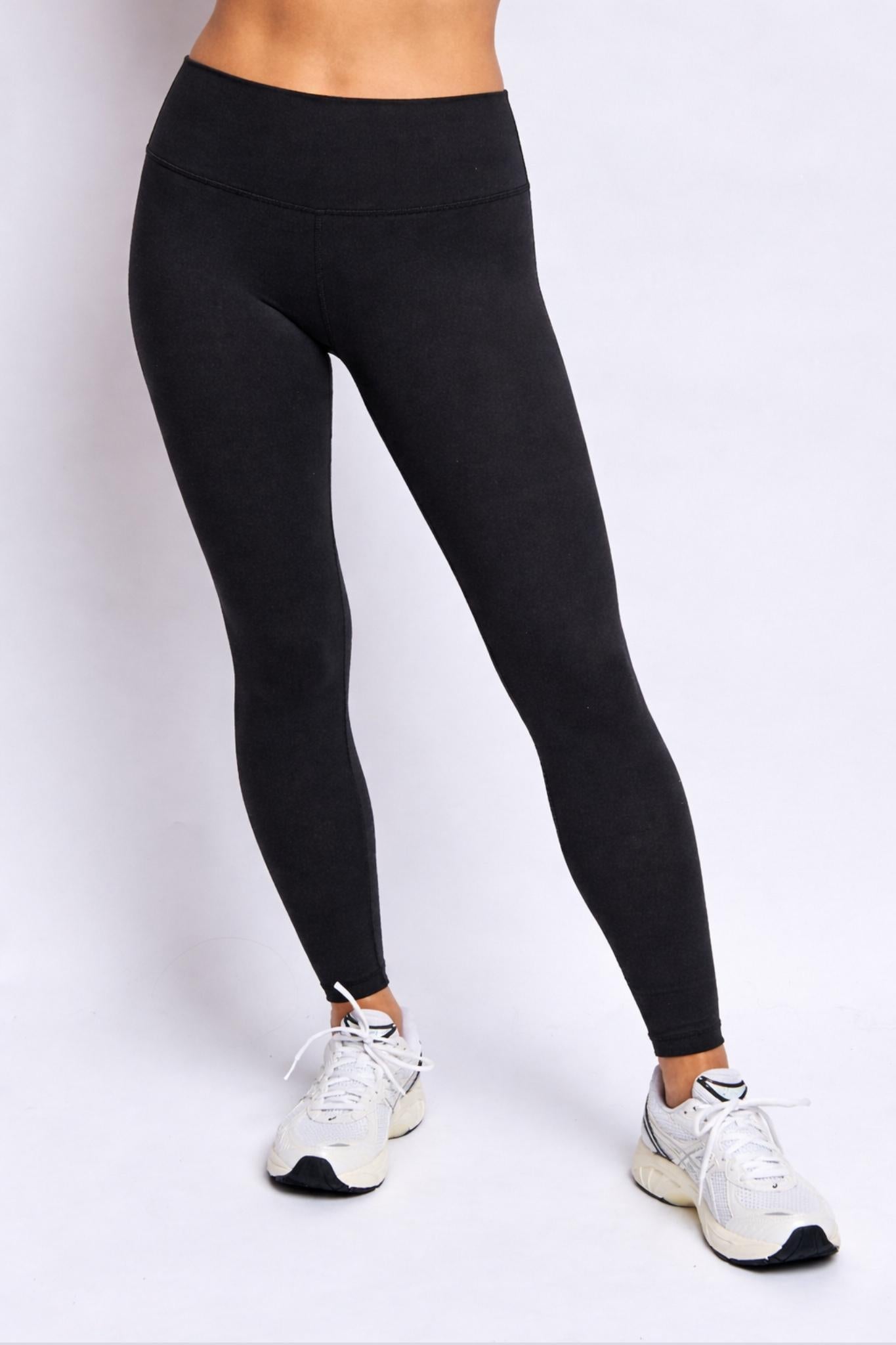 Organic Cotton Full Length Legging - Raven Black