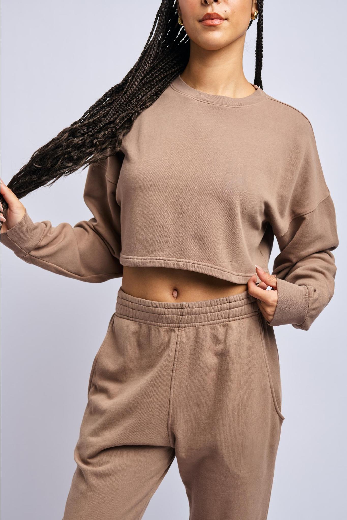 SEA 2024 LIGHT SWEAT CROP TOPS ショートスウェット Zeagoo Womens 2024 Fall Crewneck Cropped Sweater – ZEAGOO