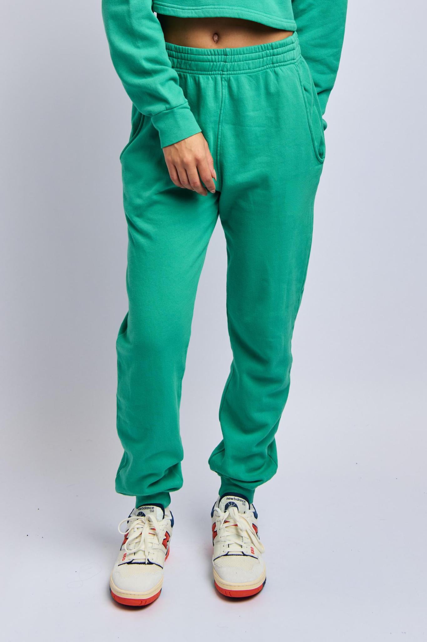 Women's Cloudfleece Relaxed Sweatpants, Digital Green