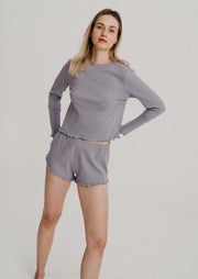 Long Sleeve 09/05, Lilac Grey by Nago - Sustainable