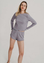 Long Sleeve 09/05, Lilac Grey by Nago - Eco Conscious
