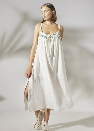 Dress, White by Rue Stiic - Sustainable
