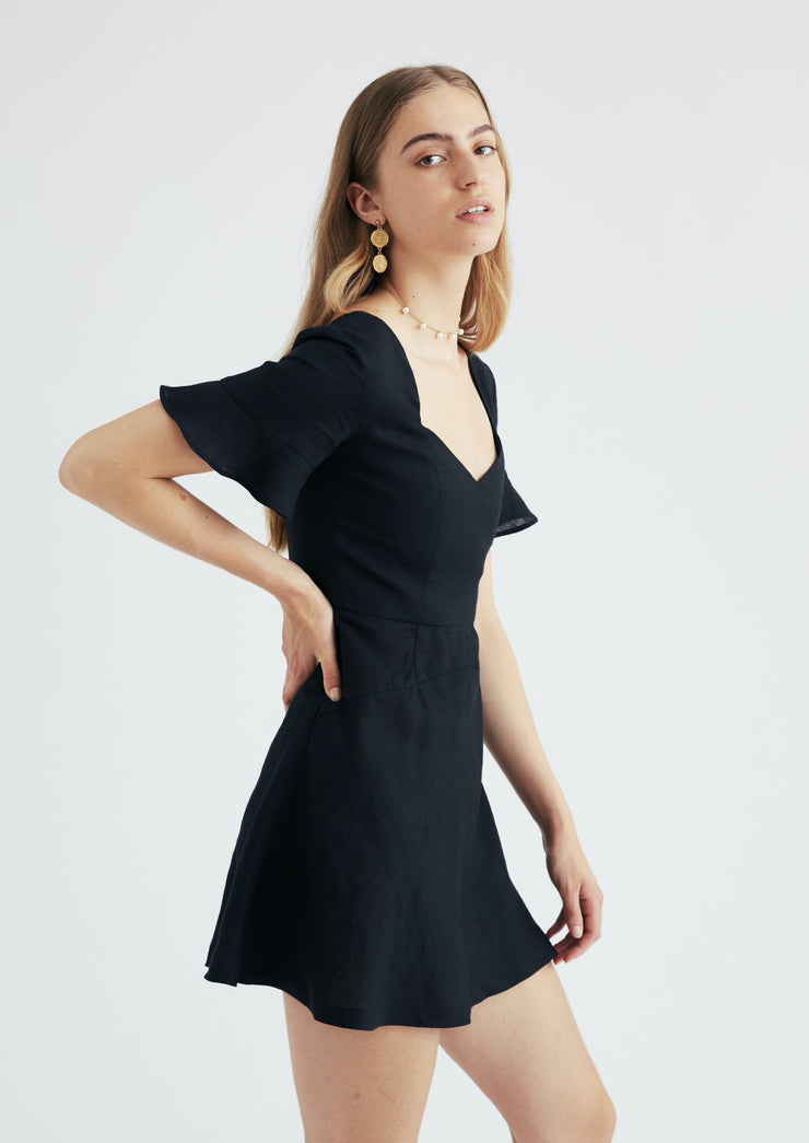 Gretel Dress, Black by Jillian Boustred - Eco Friendly 