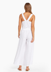 Tallows Wide Leg Pant, White by Vitamin A - Ethical
