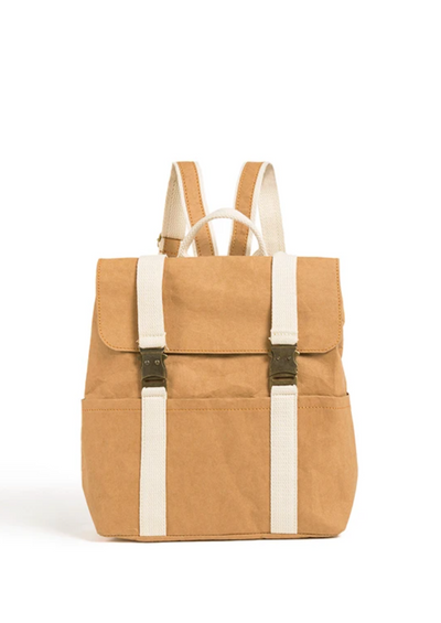 Omer BackPack, Light Brown by Pretty Simple Bags - Sustainable