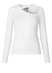 Rancho LS Tee, White by Just Female - Cruelty Free